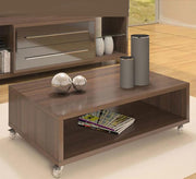 Modern Brown Coffee Table - Sleek & Sturdy - Vitrine Furniture - Furniture