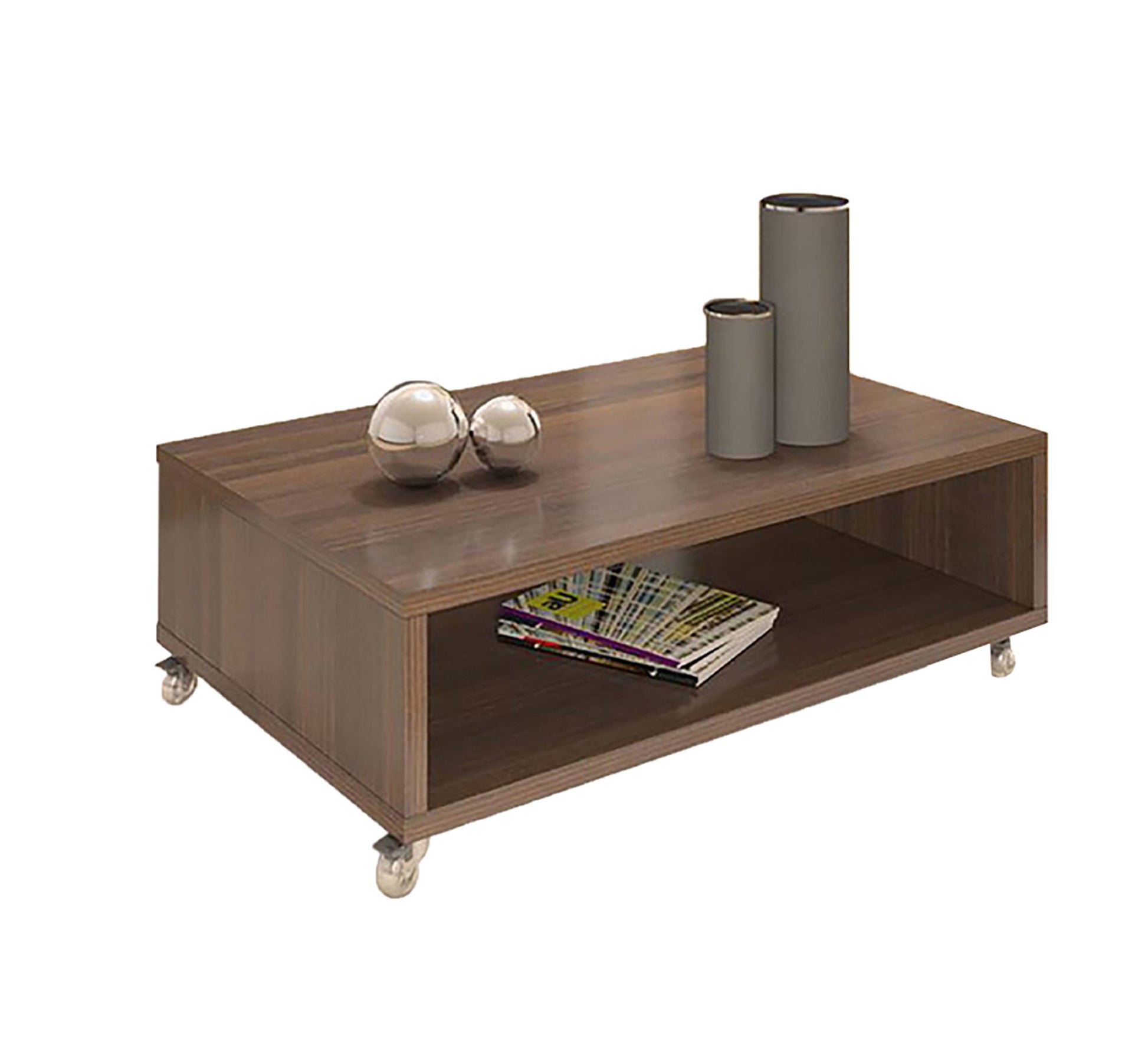 Modern Brown Coffee Table - Sleek & Sturdy - Vitrine Furniture - Furniture