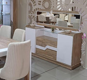 Modern buffet with white accents - Vitrine Furniture - Furniture