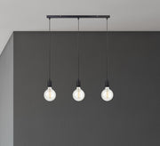 Modern Chandelier with Three Hanging Light Fixtures - Vitrine Furniture - Lighting