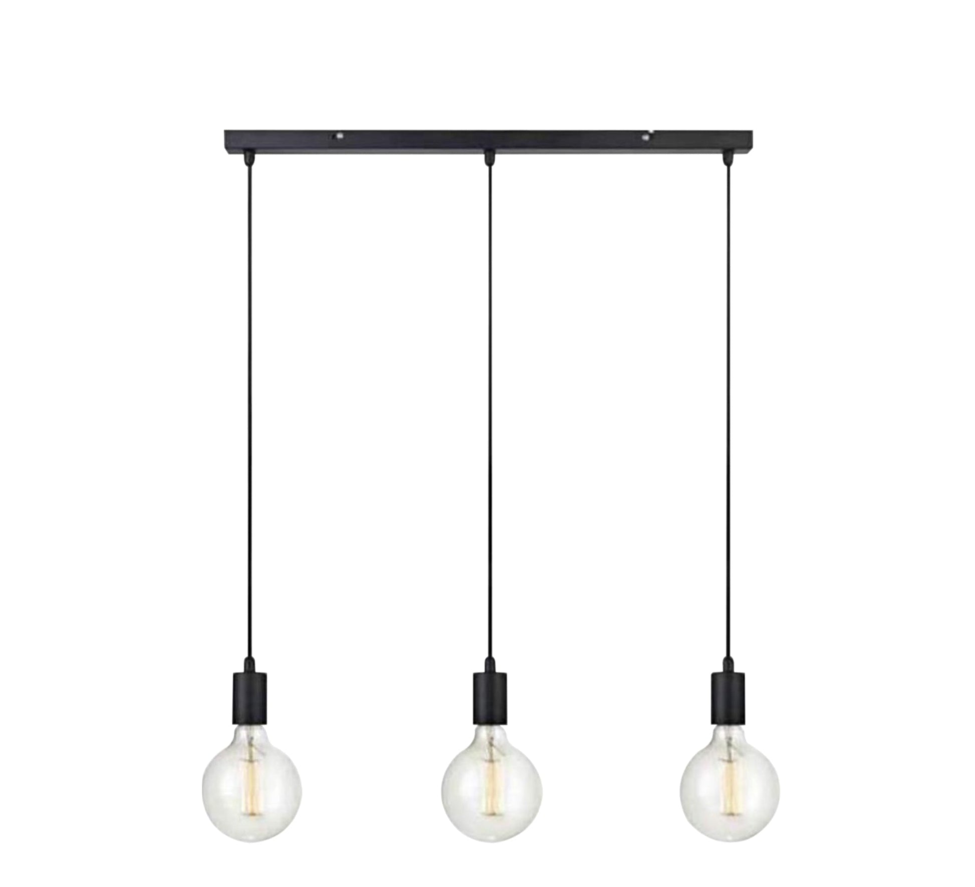 Modern Chandelier with Three Hanging Light Fixtures - Vitrine Furniture - Lighting