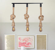 Modern Chandelier with Three Hanging Light Fixtures Suspended by Cables - Vitrine Furniture - Lighting