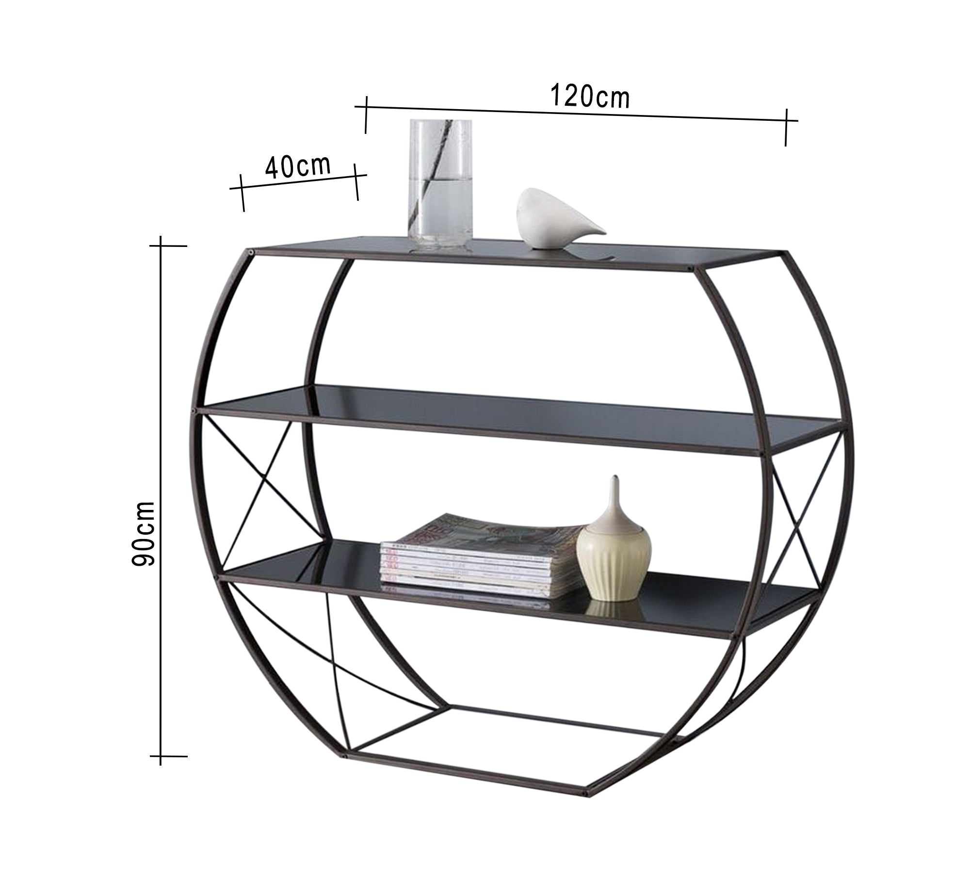 Modern circular console - Vitrine Furniture - Furniture