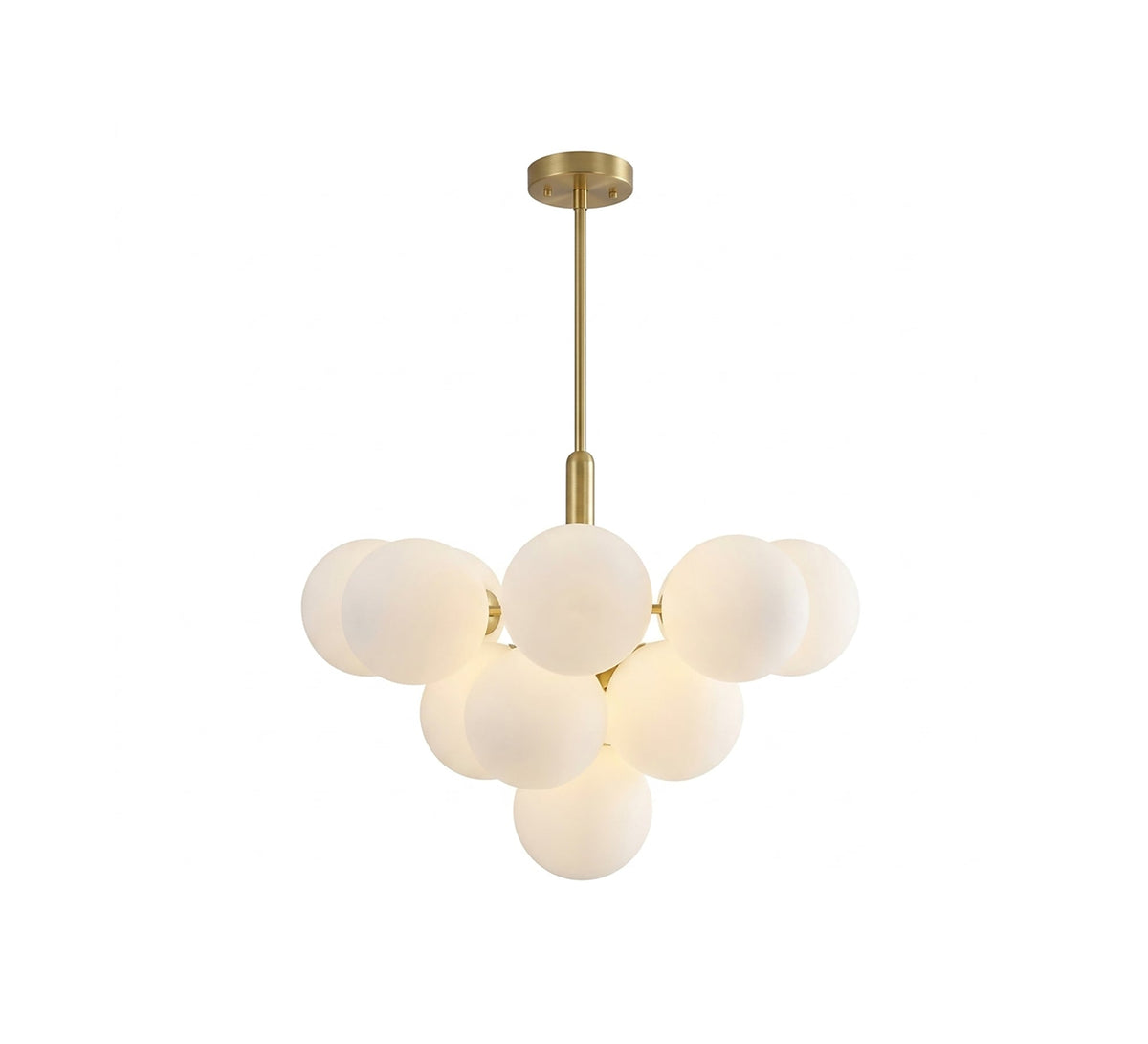 Modern cluster ceiling chandelier with a gold accent - Vitrine Furniture - Ceiling lights