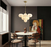 Modern cluster ceiling chandelier with a gold accent - Vitrine Furniture - Ceiling lights