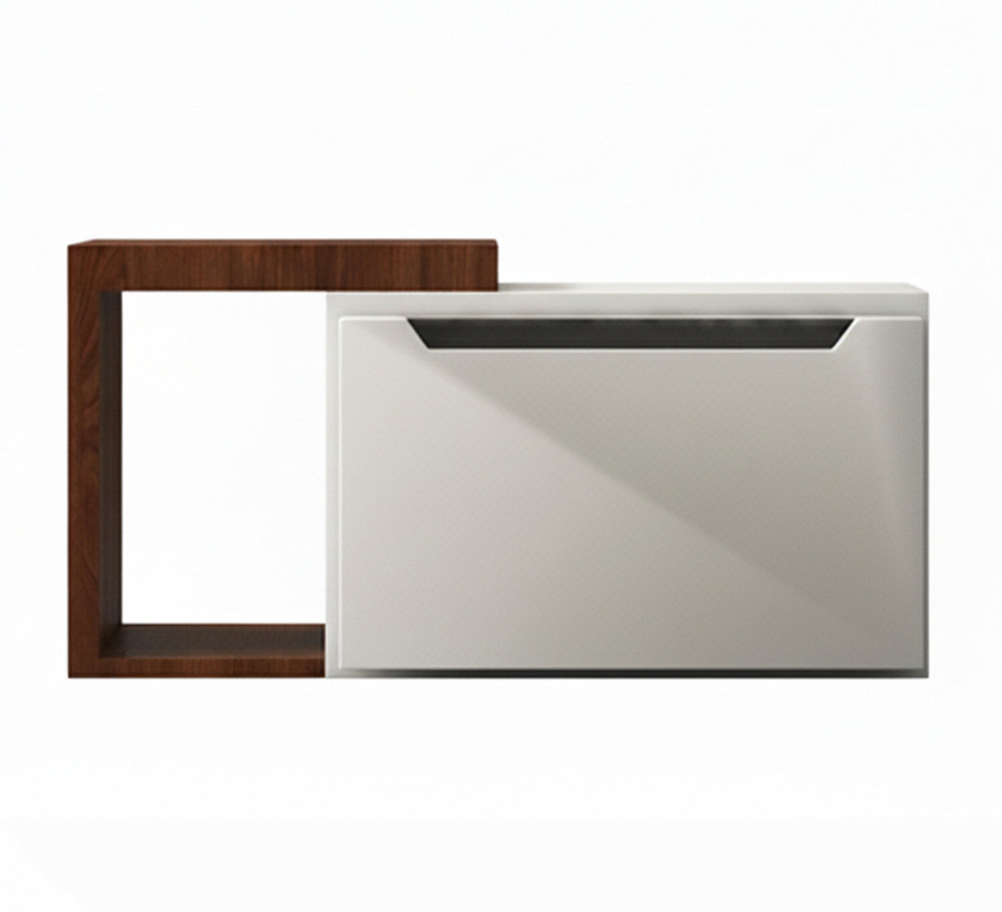Modern coffee table with front and back drawers - Vitrine Furniture - Coffee Tables
