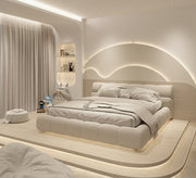 Modern comfort bed in soothing colors - Vitrine Furniture - Beds
