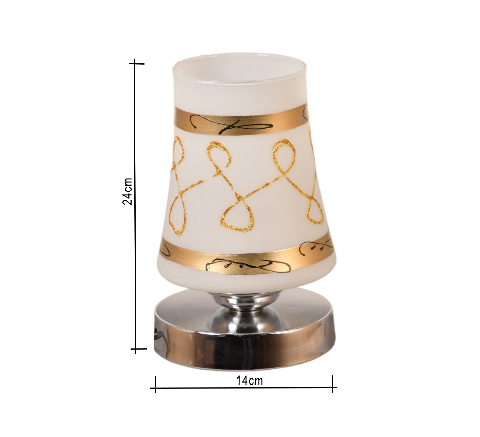 Modern conical metal and glass lampshade - Vitrine Furniture - Lighting