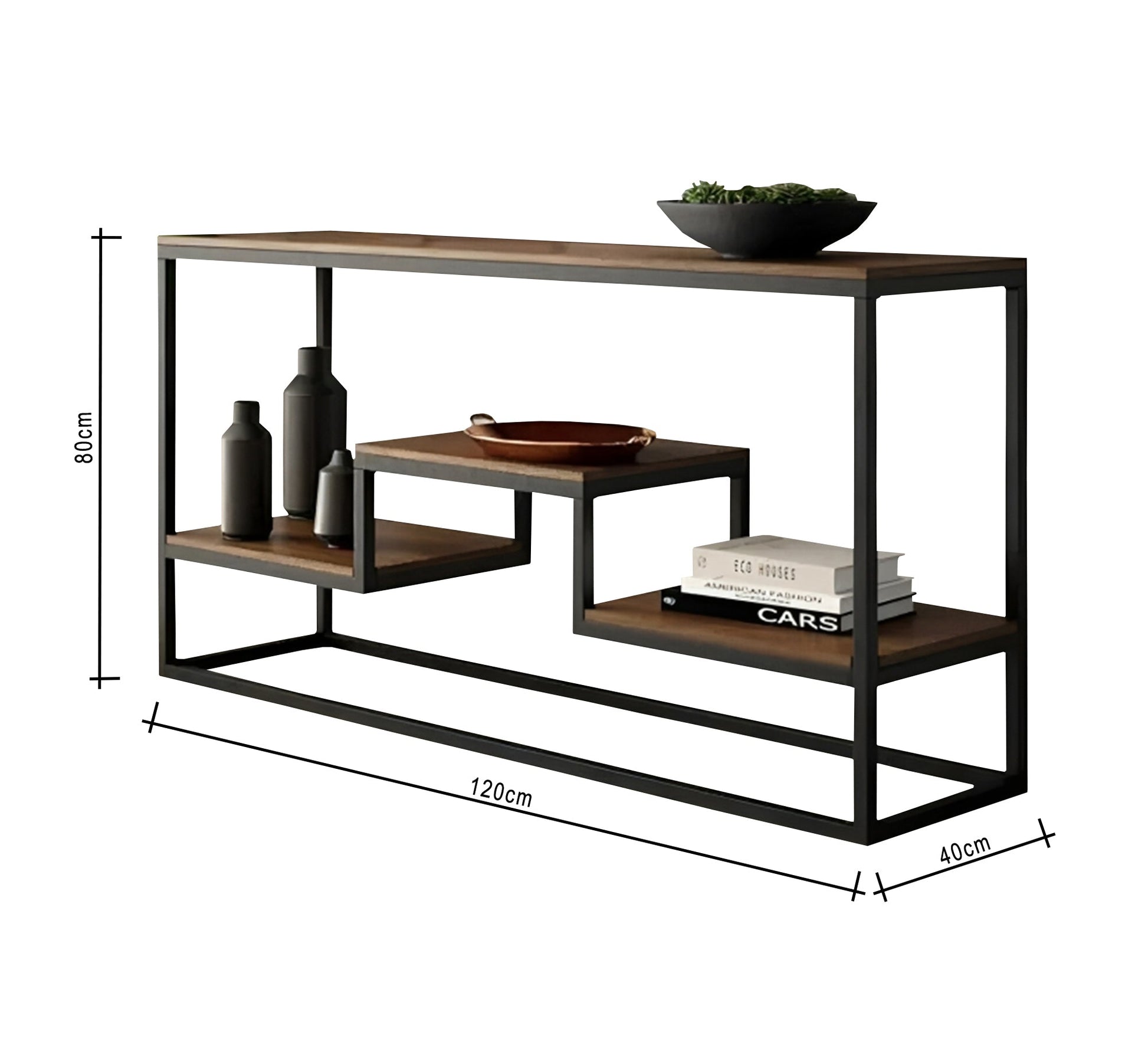 Modern console with a metal frame - Vitrine Furniture - Furniture