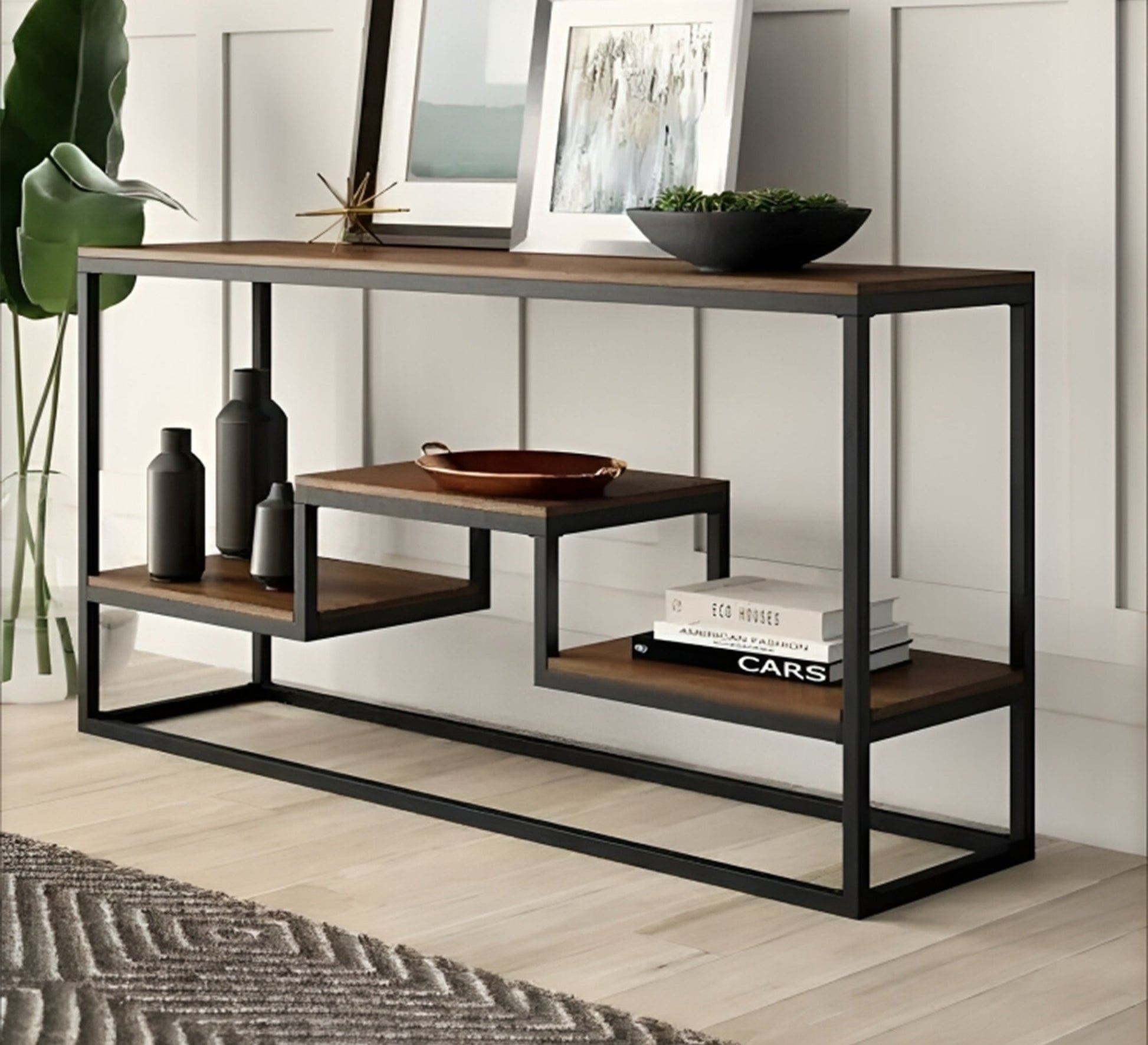Modern console with a metal frame - Vitrine Furniture - Furniture