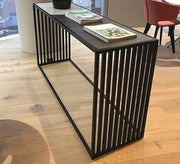 Modern console with black glass - Vitrine Furniture - Console