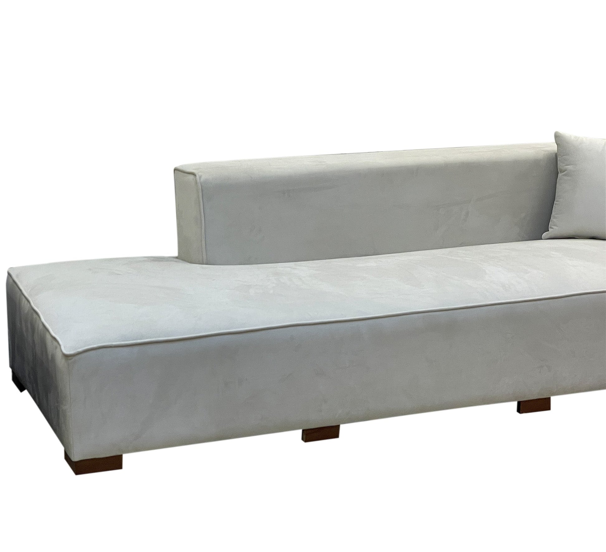 Modern corner in beige - Vitrine Furniture - L - shape sofa set