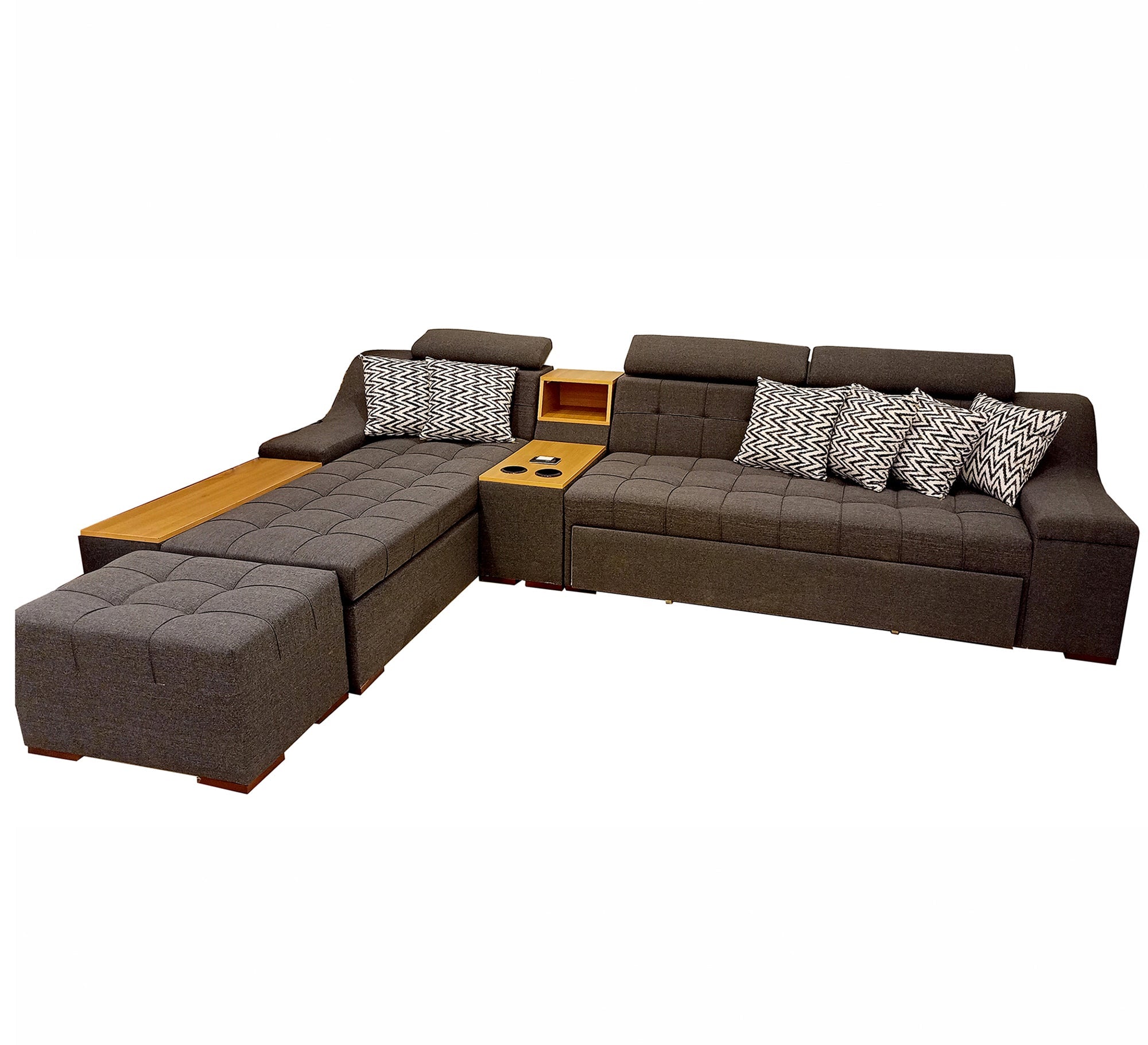 Modern Corner Set with Chic, Minimalist Design - Vitrine Furniture - Living room Sofas