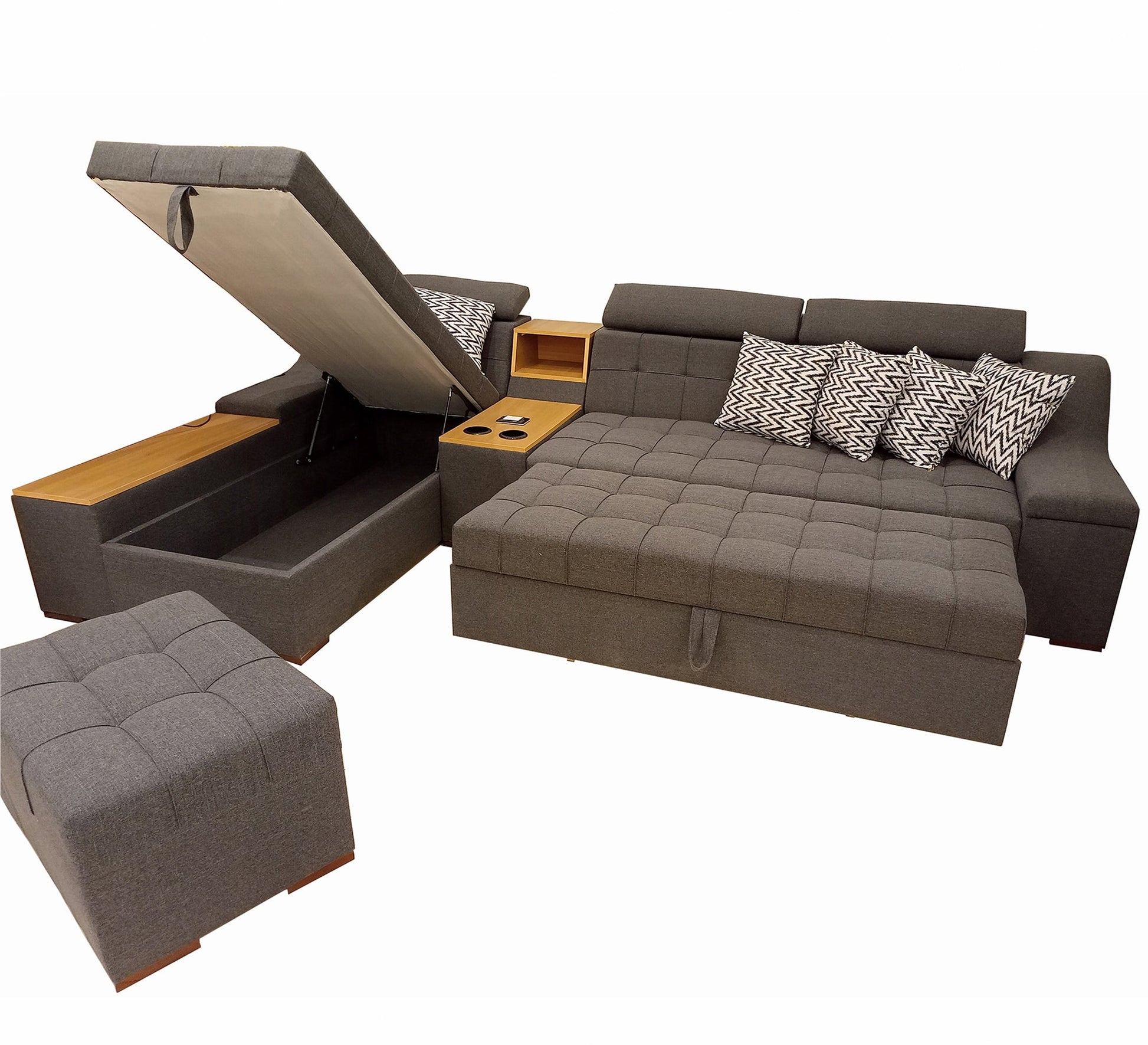 Modern Corner Set with Chic, Minimalist Design - Vitrine Furniture - Living room Sofas