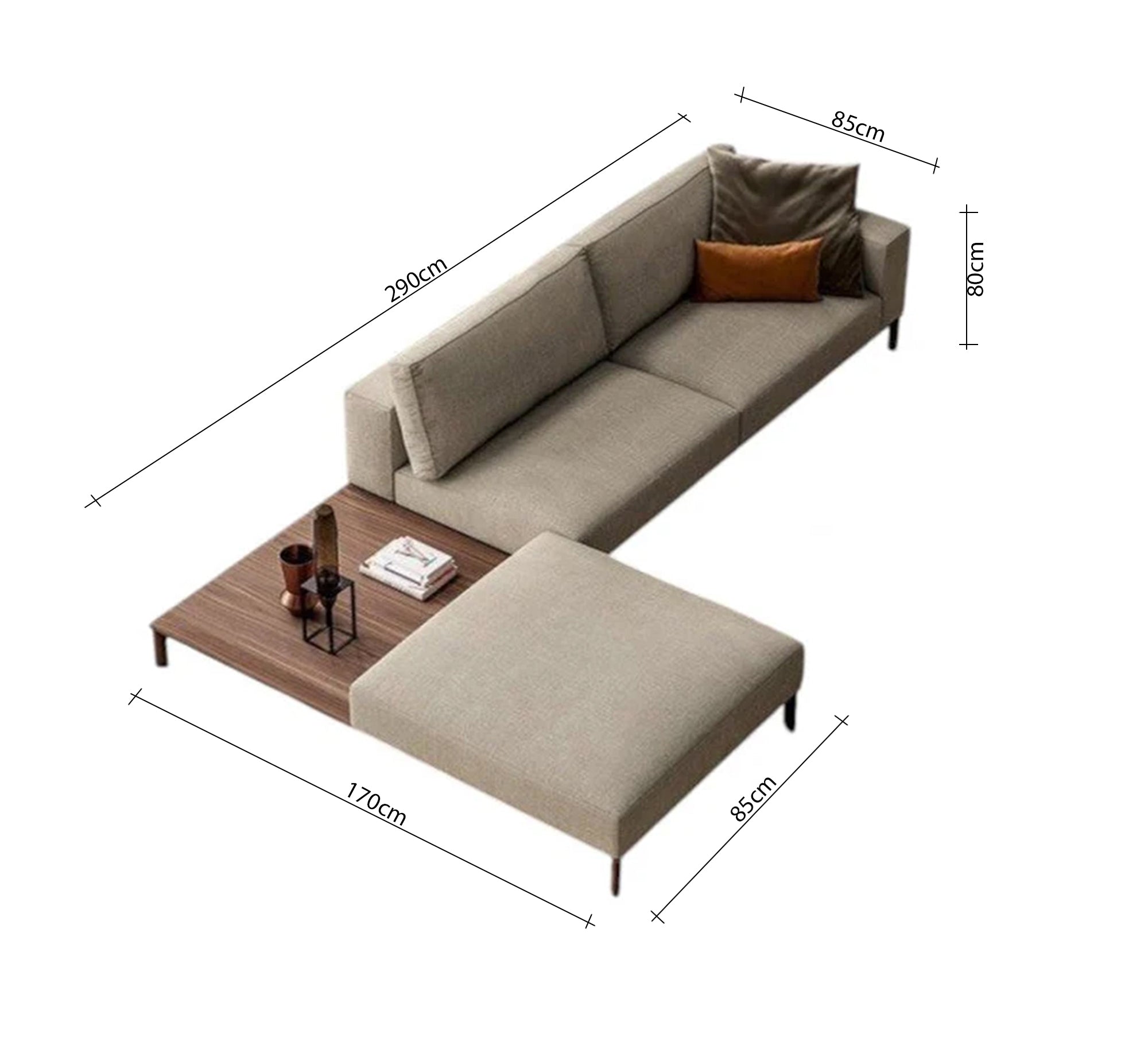 Modern corner simple design built - in table - Vitrine Furniture - Furniture