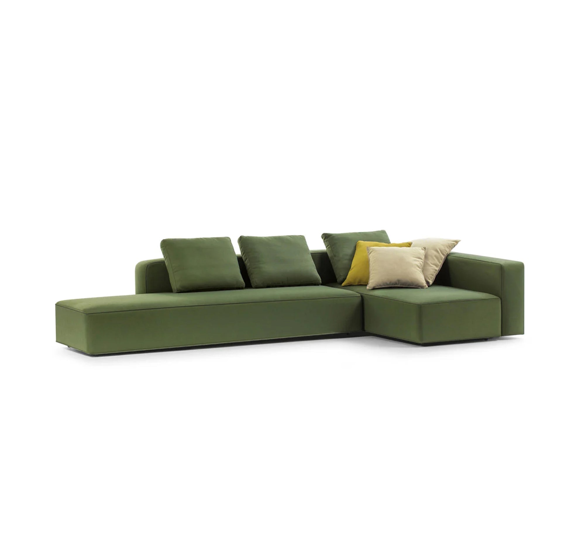 Modern corner sofa in a comfortable green color - Vitrine Furniture - Furniture