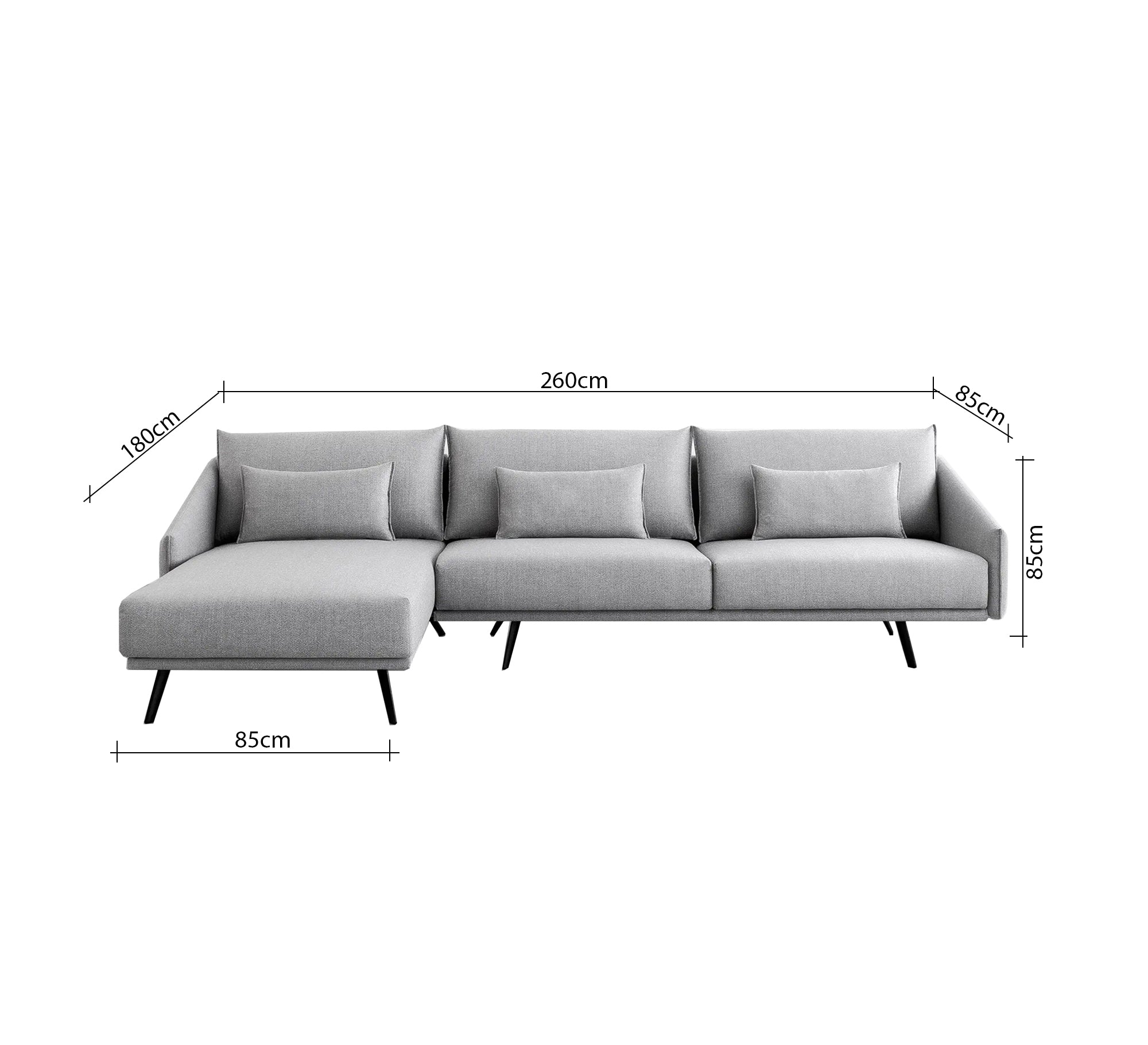 Modern corner sofa with a simple and comfortable design - Vitrine Furniture - Furniture