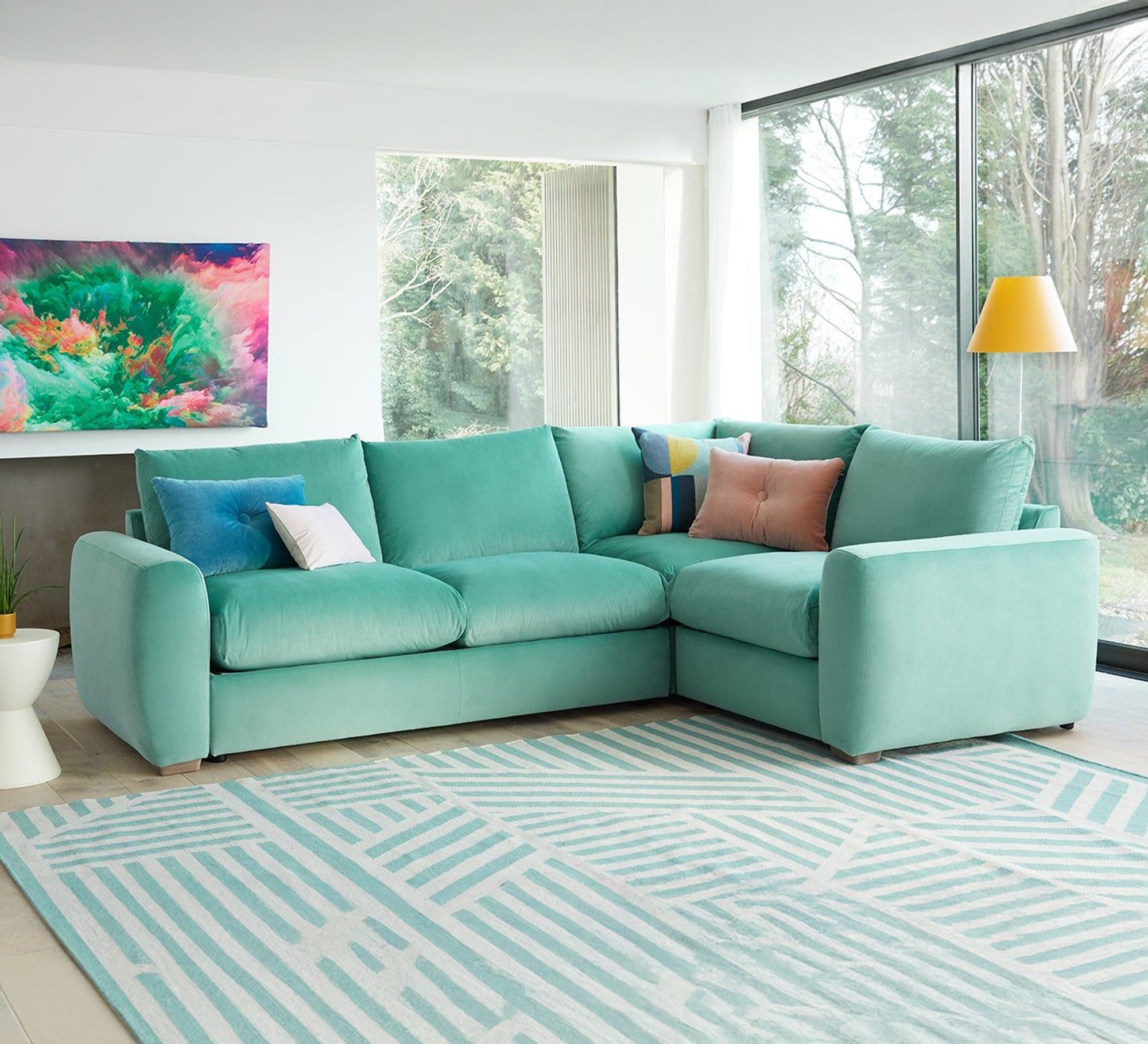 Modern corner with movable cushions - Vitrine Furniture - Furniture