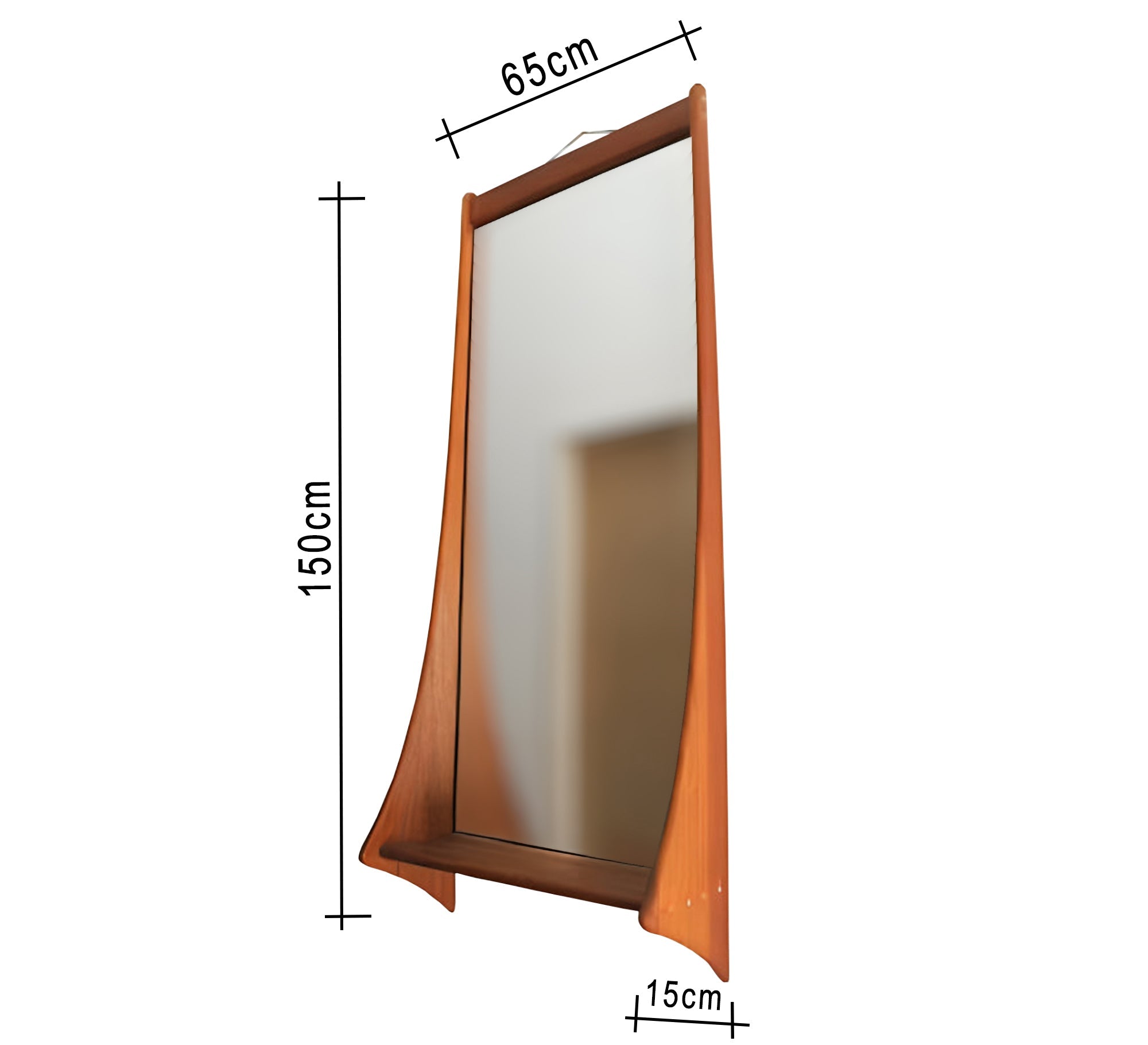 Modern curved entryway mirror - Vitrine Furniture - Décor
