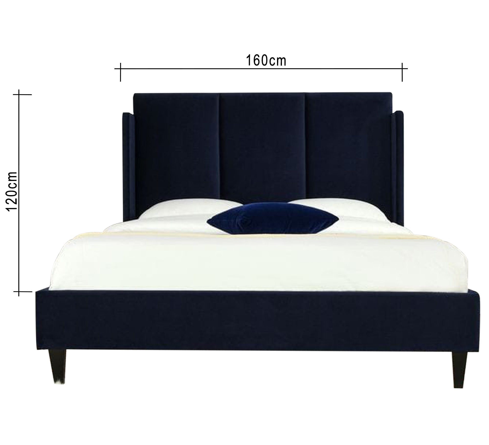 Modern dark blue bed - Vitrine Furniture - Furniture