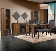 Modern dining room in black and brown - Vitrine Furniture - Sets