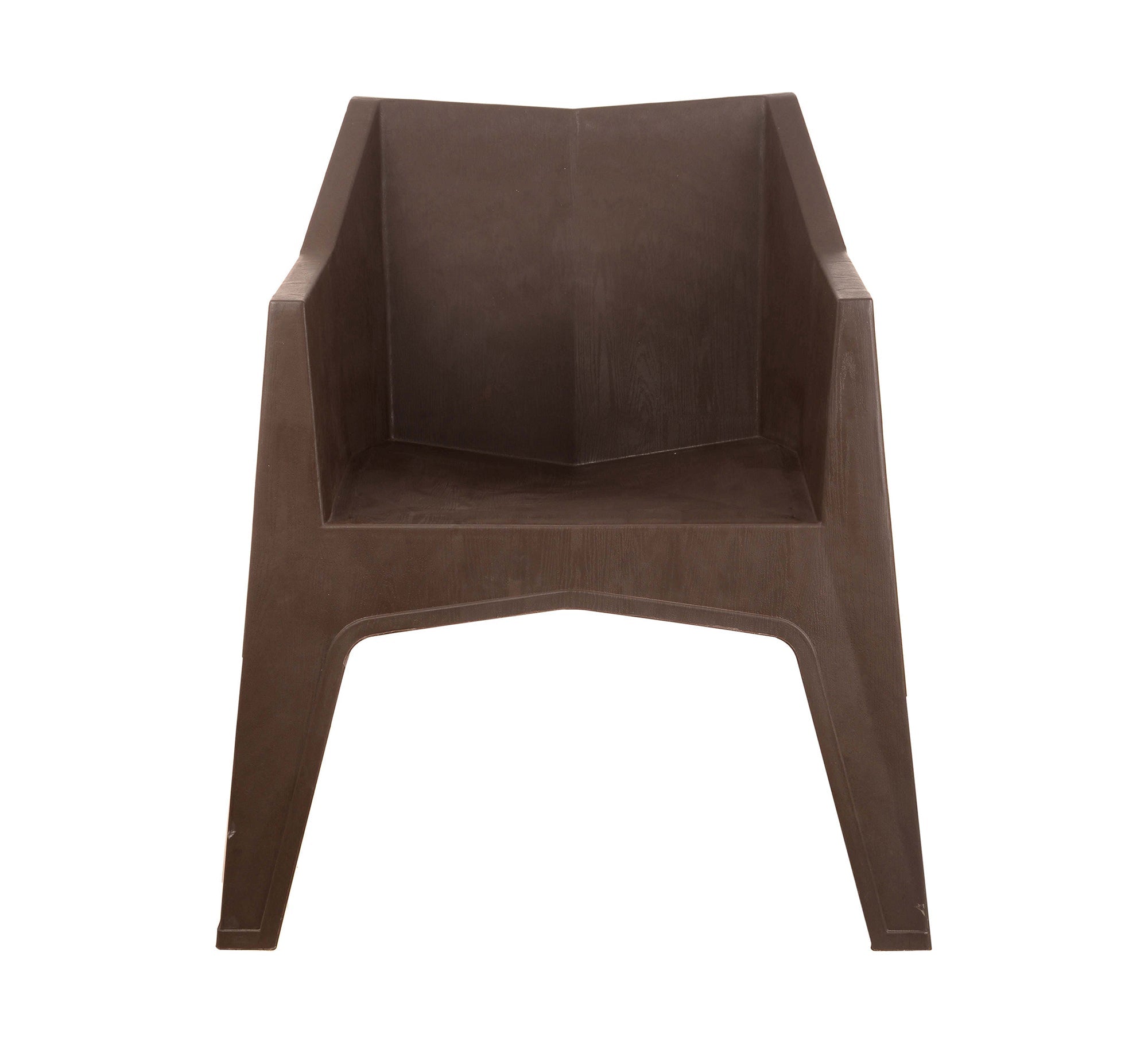 Modern dining set with a geometric design in brown and black - Vitrine Furniture - Outdoor Products