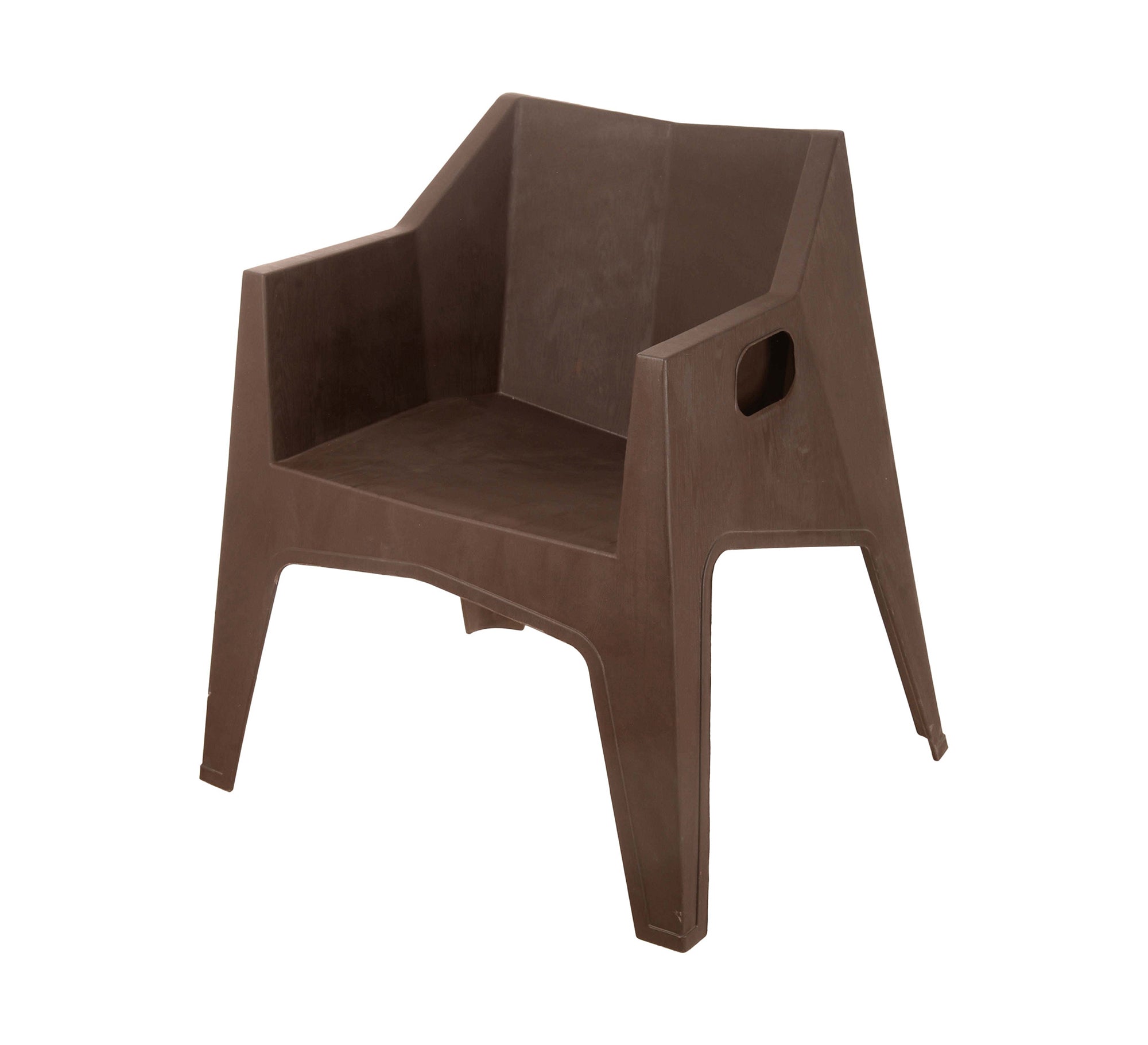 Modern dining set with a geometric design in brown and black - Vitrine Furniture - Outdoor Products