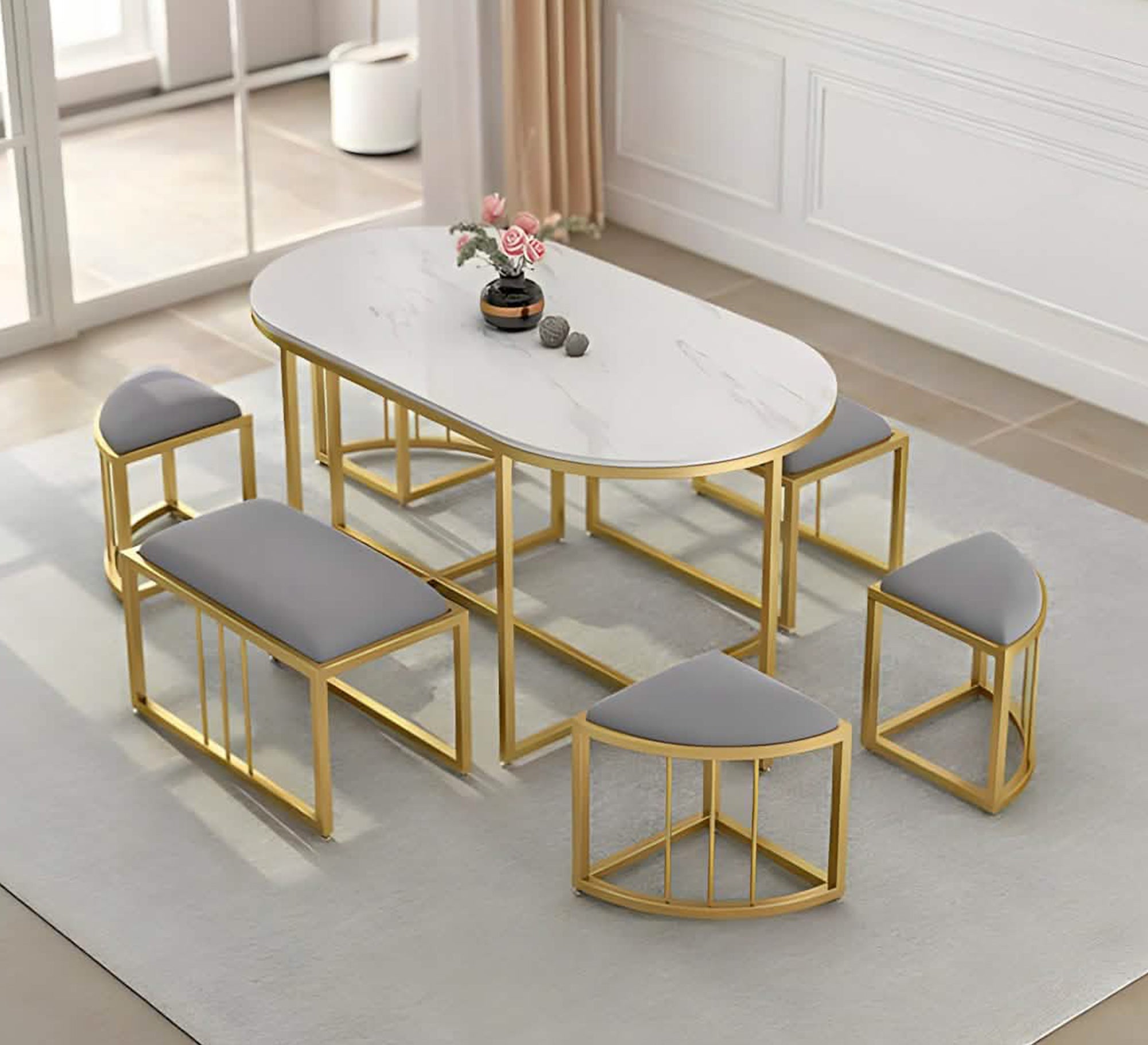 Modern dining set with a luxurious, contemporary touch - Vitrine Furniture - Furniture