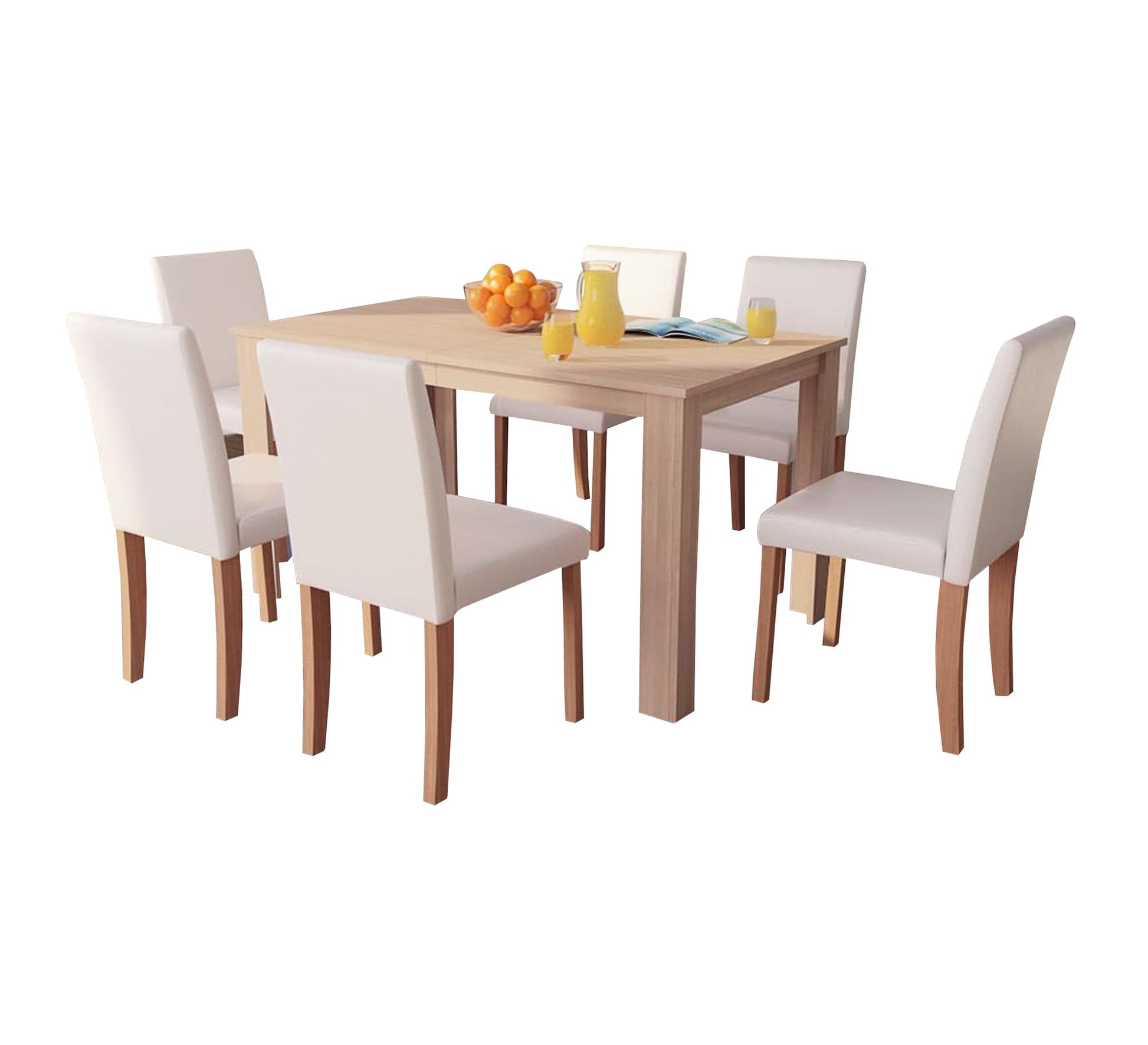 Modern dining table with 6 chairs - Vitrine Furniture - Furniture