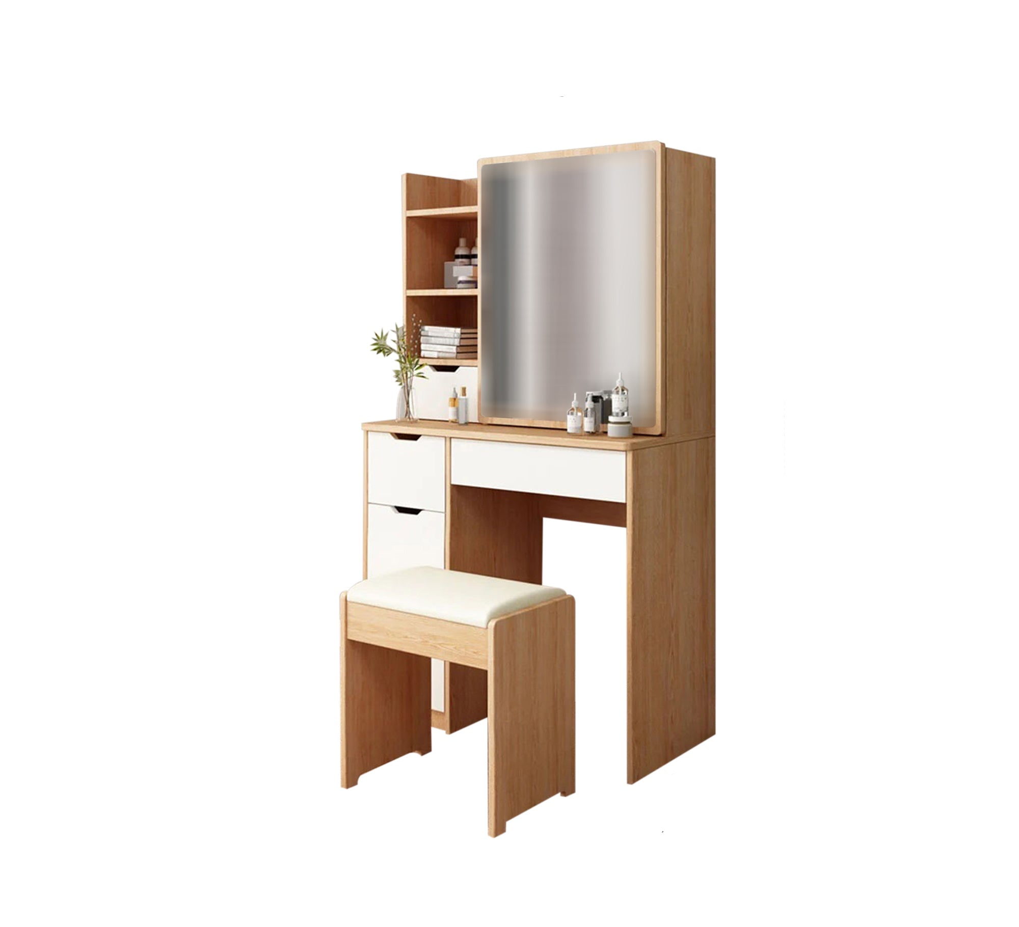 Modern dressing table with a large mirror - Vitrine Furniture - Furniture