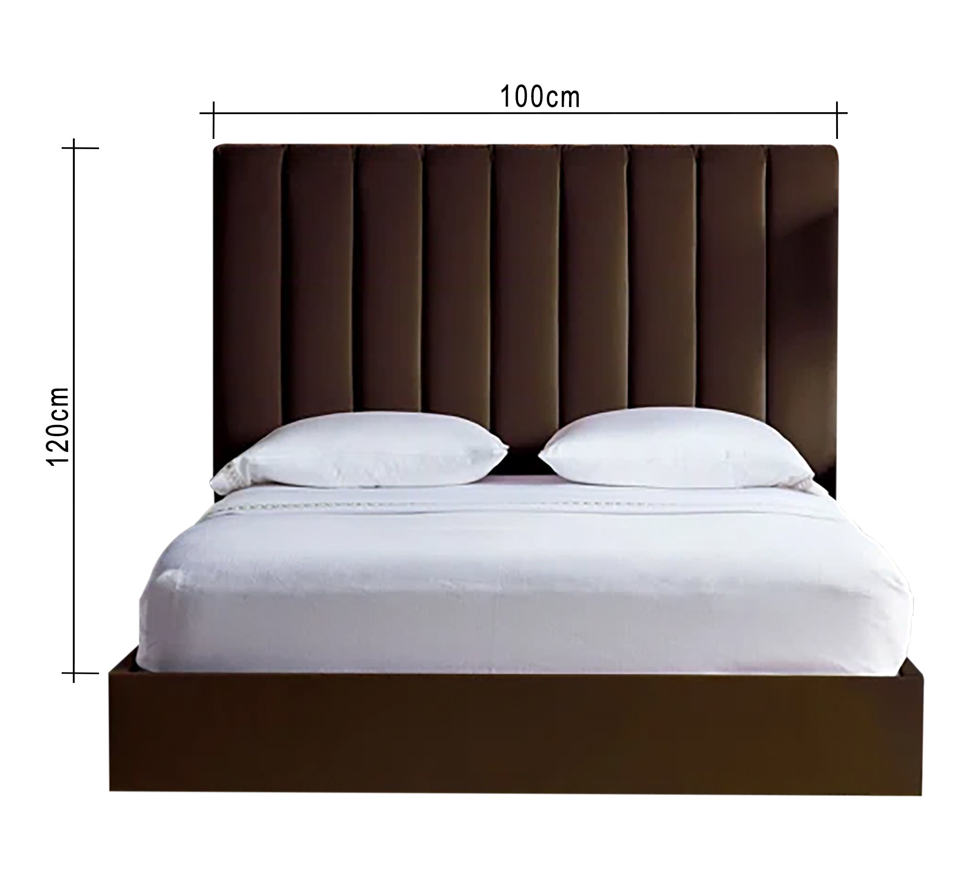 Modern, elegant, and distinctive brown bed - Vitrine Furniture - Furniture