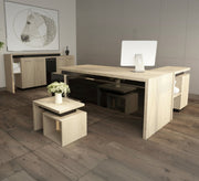 Modern Executive Desk with Drawer Unit and Coffee Table - Vitrine Furniture - Furniture