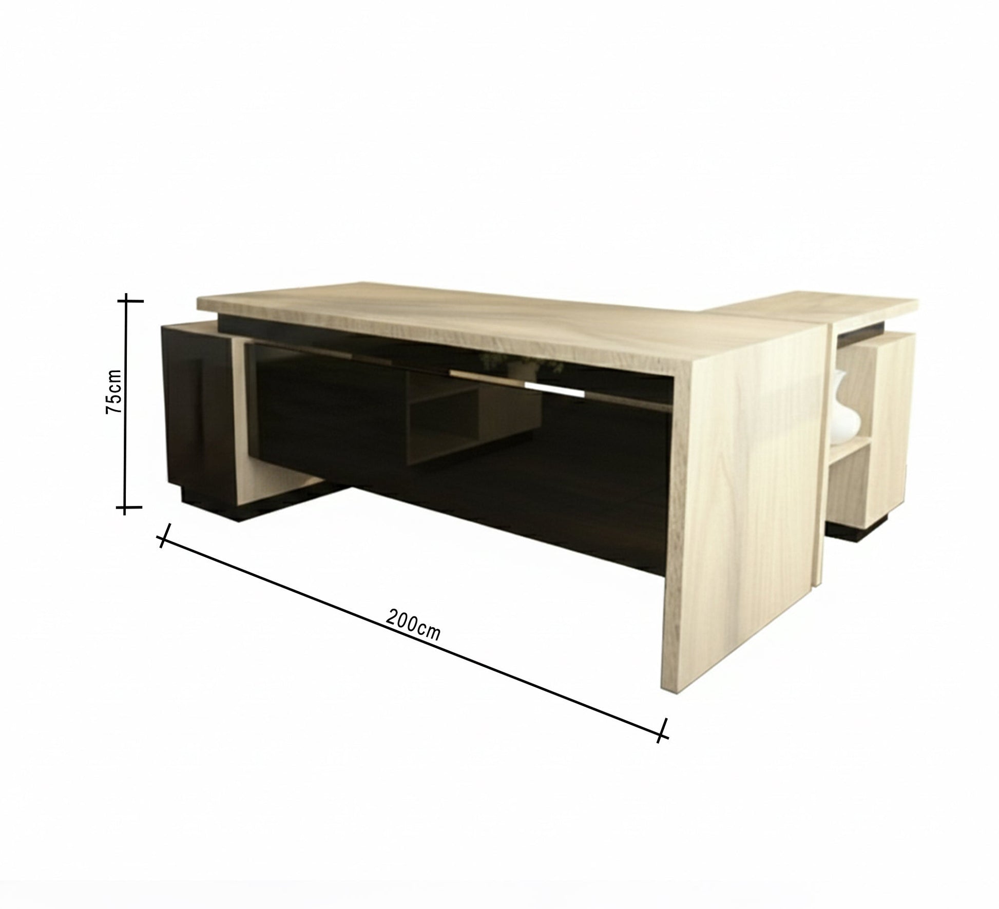 Modern Executive Desk with Drawer Unit and Coffee Table - Vitrine Furniture - Furniture