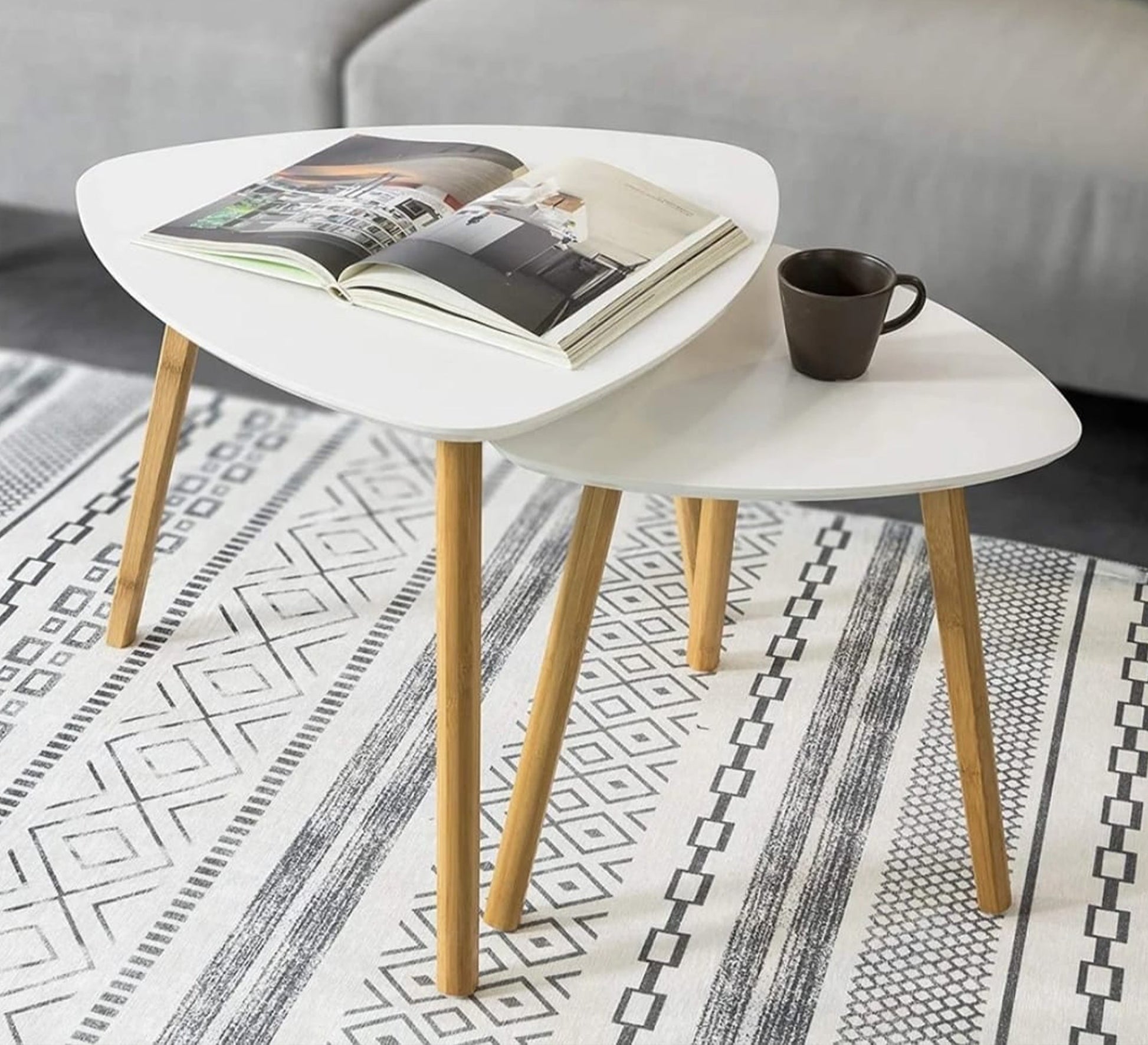 Modern, flexible nesting serving tables - Vitrine Furniture - Side Tables