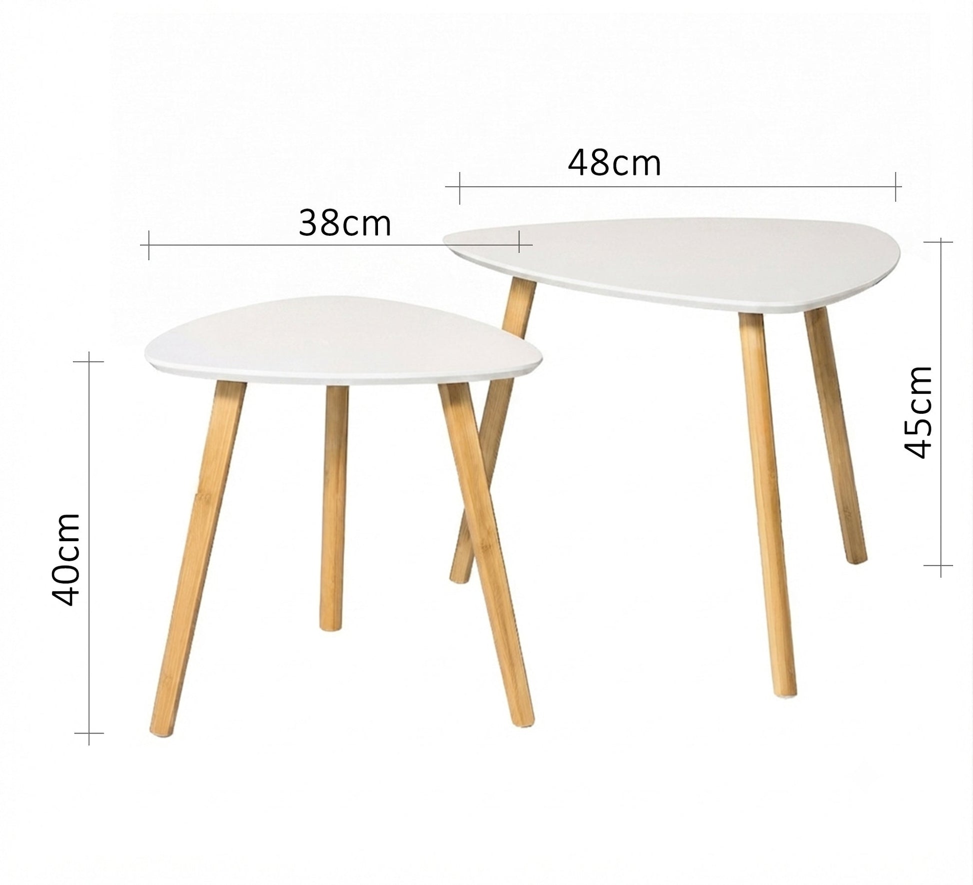 Modern, flexible nesting serving tables - Vitrine Furniture - Side Tables