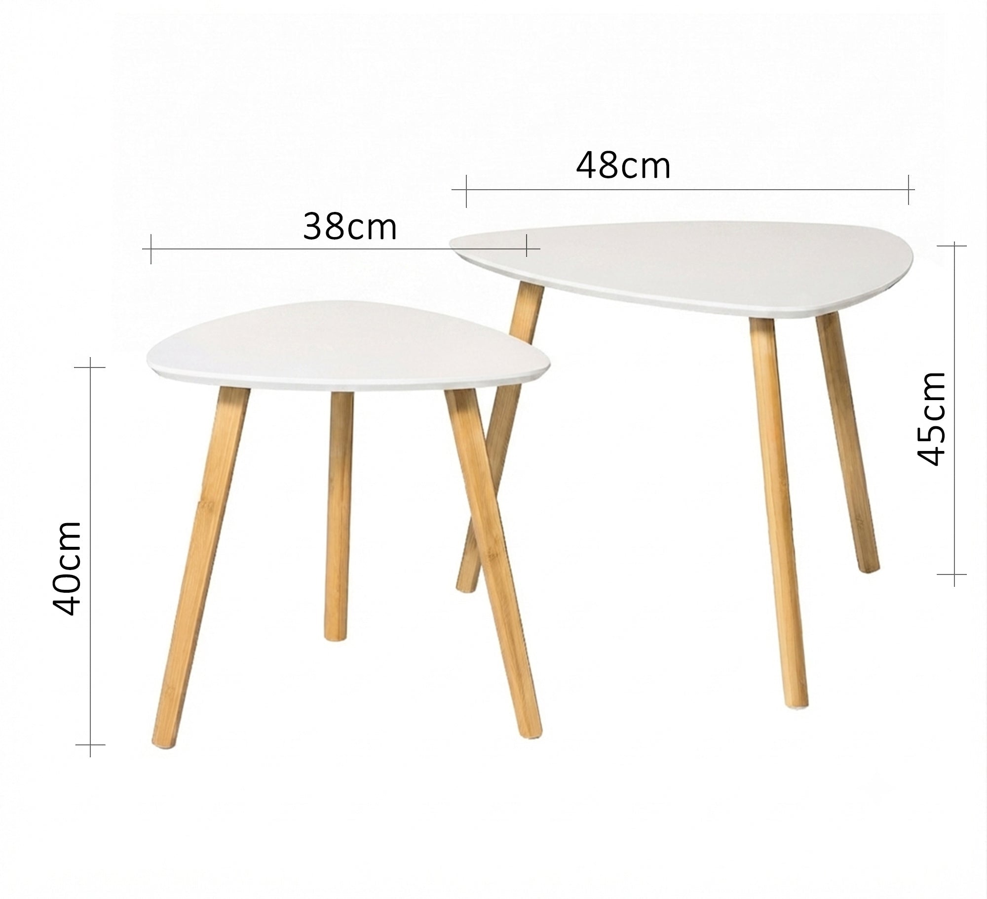 Modern, flexible nesting serving tables - Vitrine Furniture - Side Tables