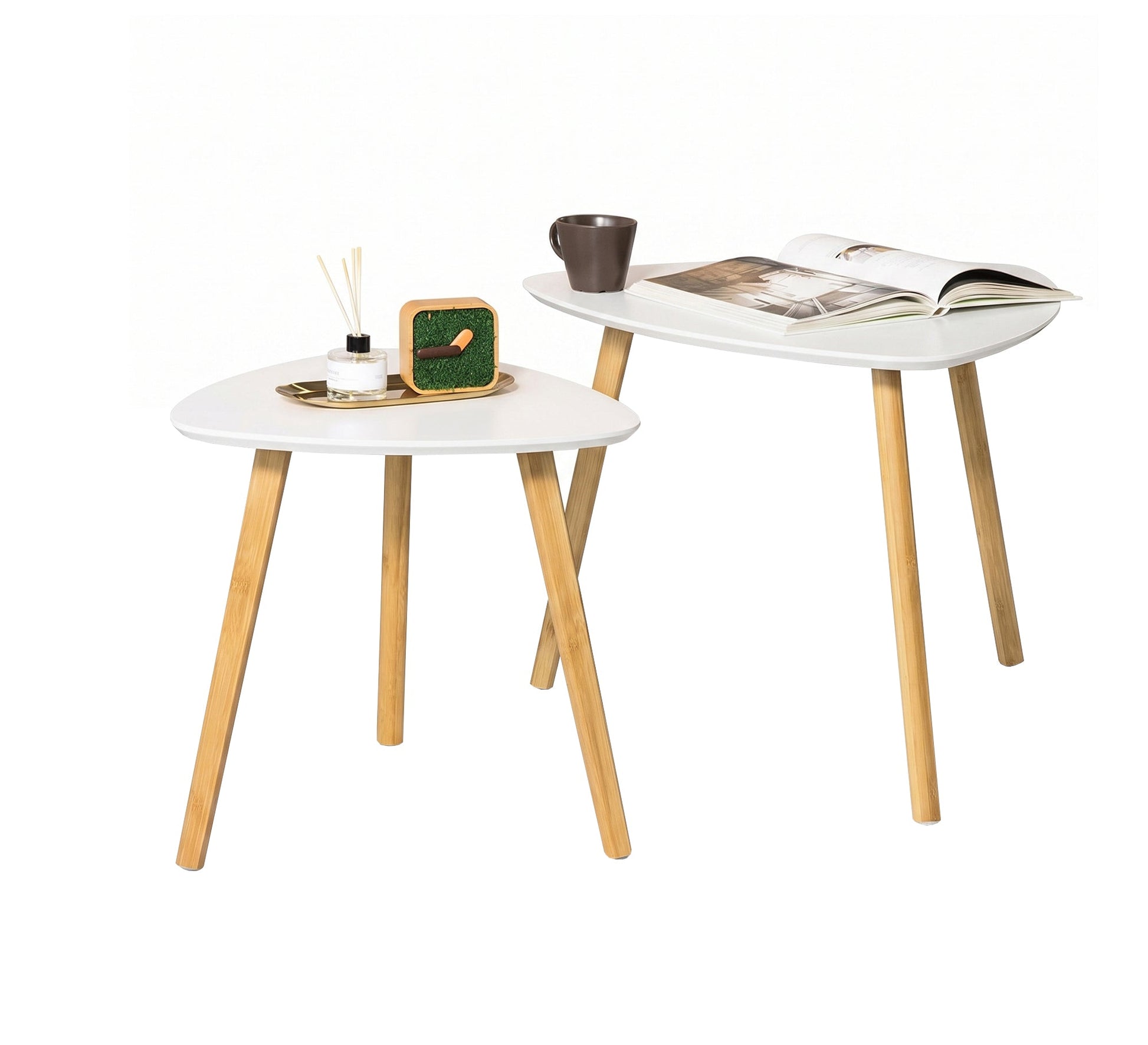 Modern, flexible nesting serving tables - Vitrine Furniture - Side Tables