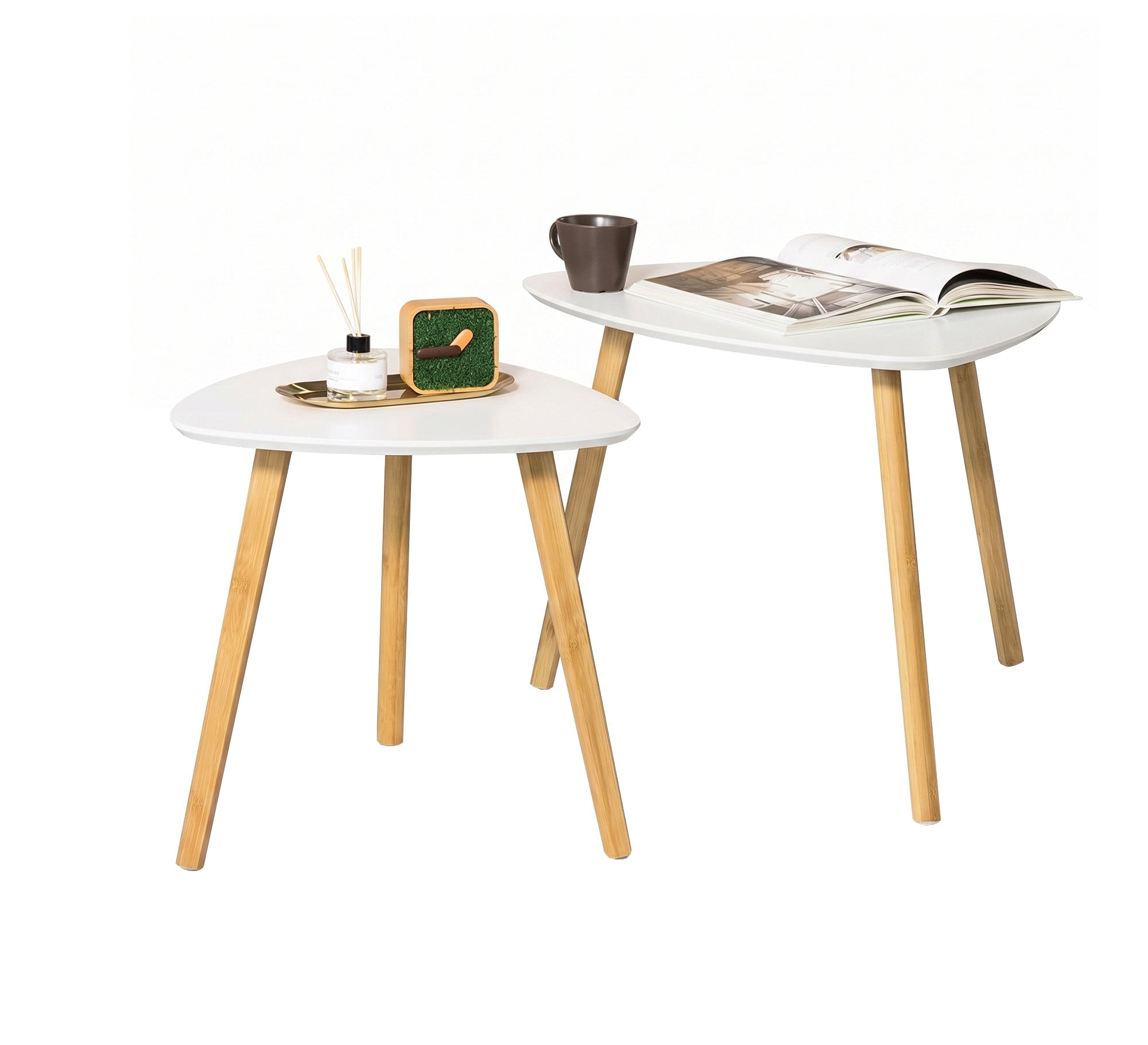 Modern, flexible nesting serving tables - Vitrine Furniture - Side Tables