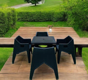 Modern geometric dining set Black - Vitrine Furniture - Outdoor Products