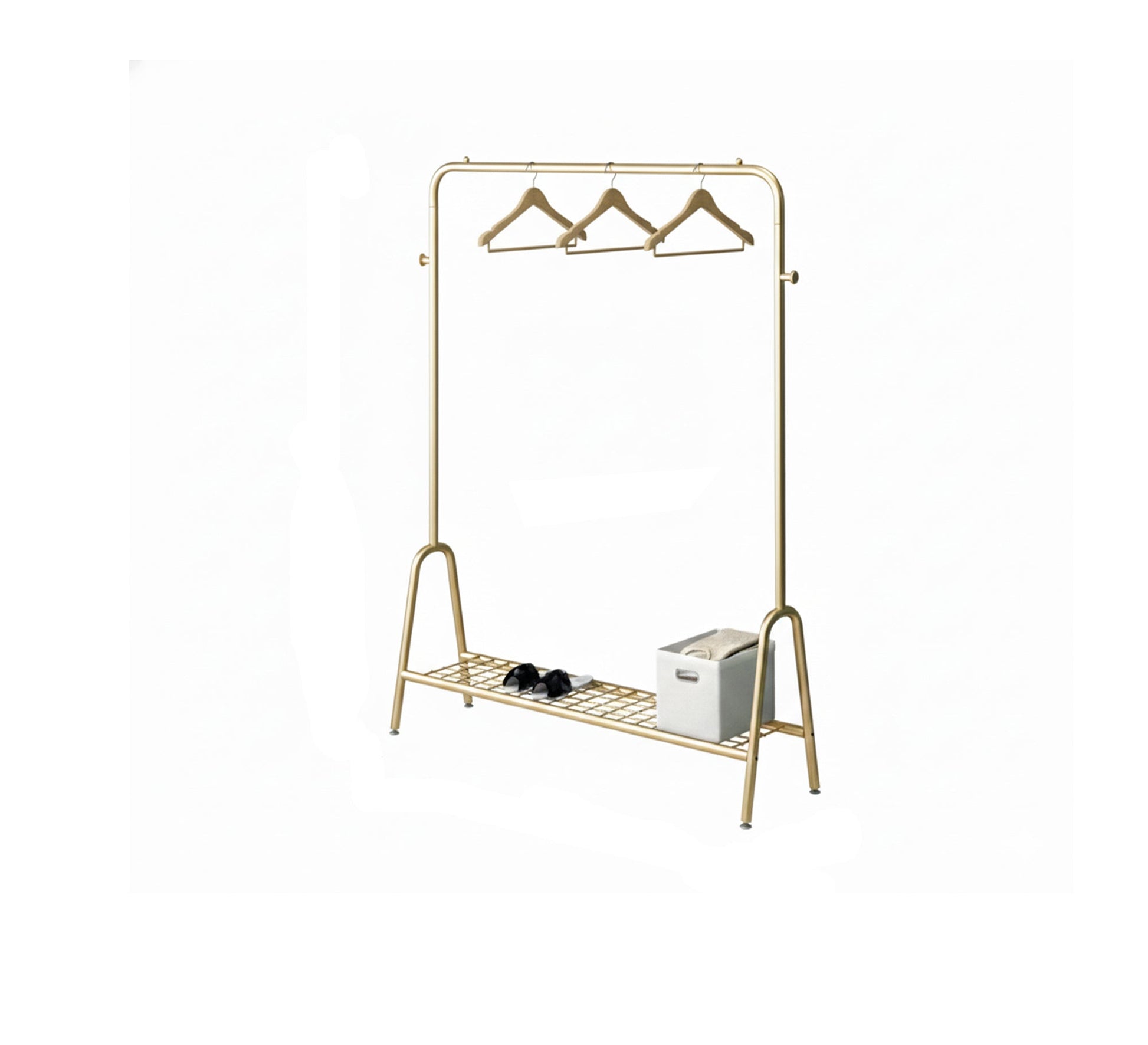 Modern gold - colored clothes organizer - Vitrine Furniture - Furniture