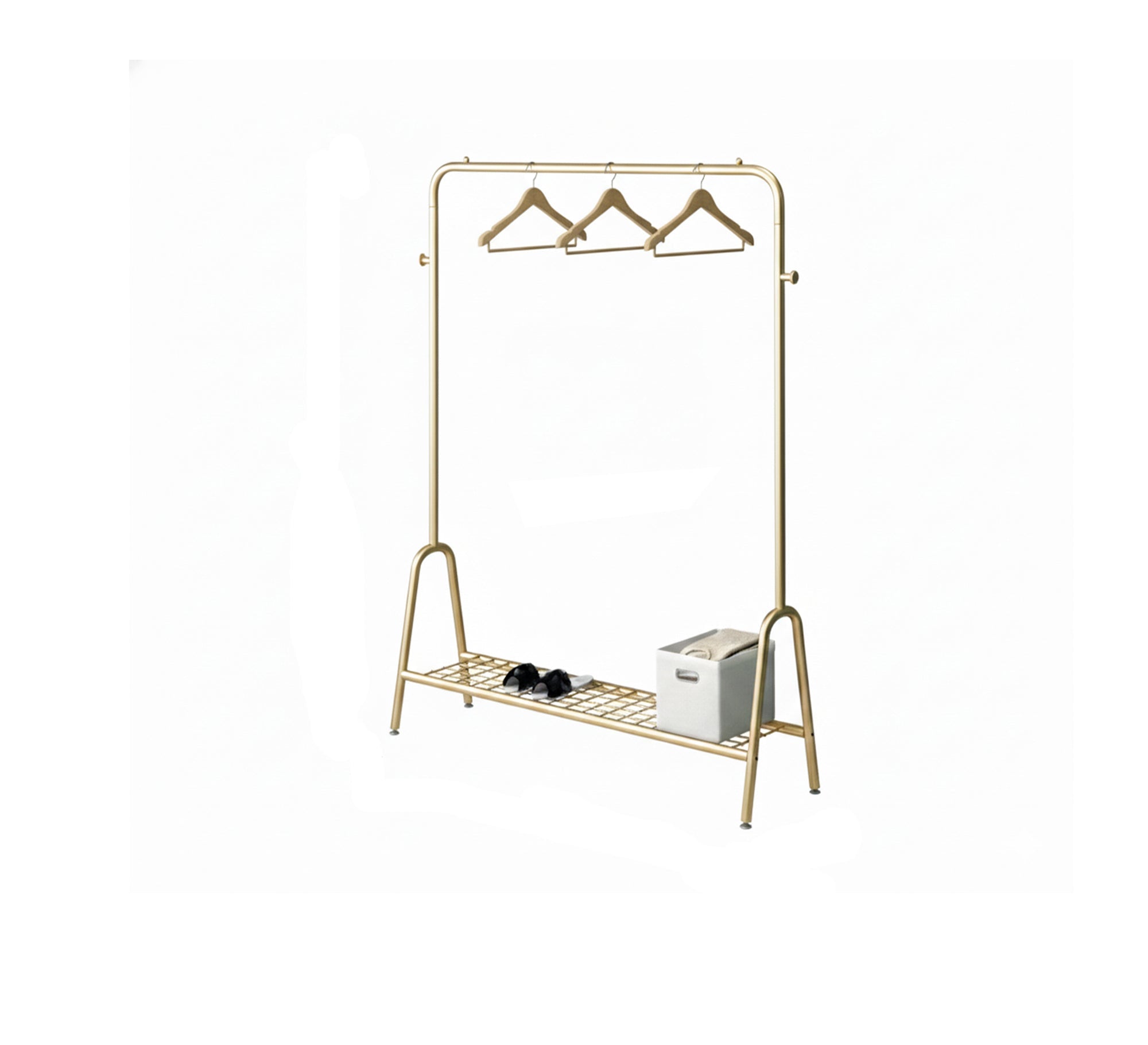 Modern gold - colored clothes organizer - Vitrine Furniture - Furniture