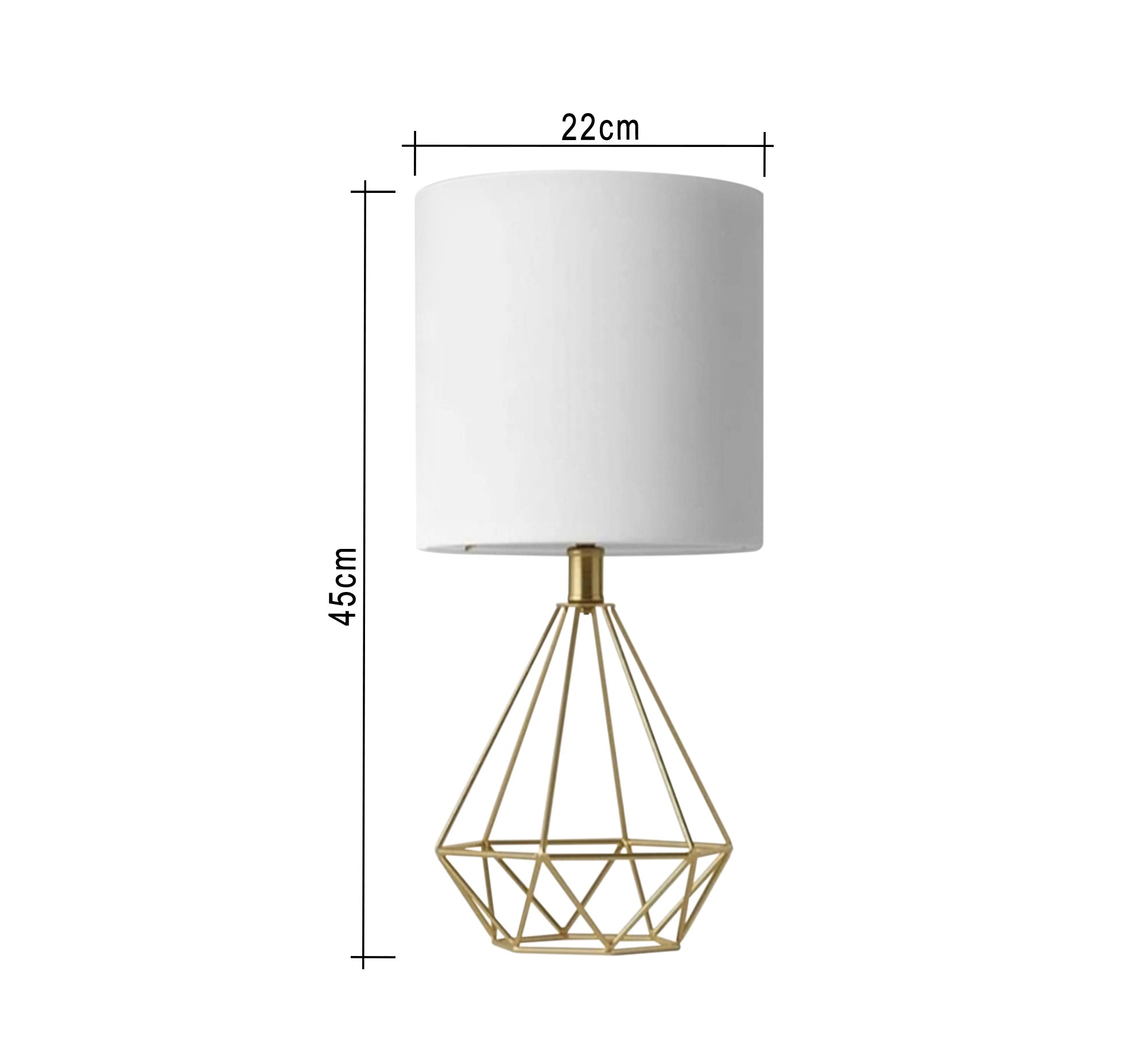 Modern gold metal lamp - Vitrine Furniture - Lighting