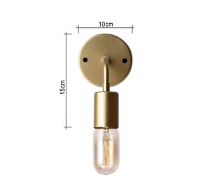 Modern Gold Metal Wall Lamp - Vitrine Furniture - Lighting
