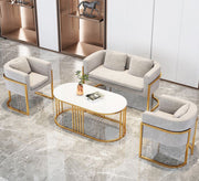 Modern gold - painted wood living room - Vitrine Furniture - Furniture