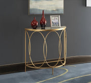 Modern golden circular console - Vitrine Furniture - Furniture