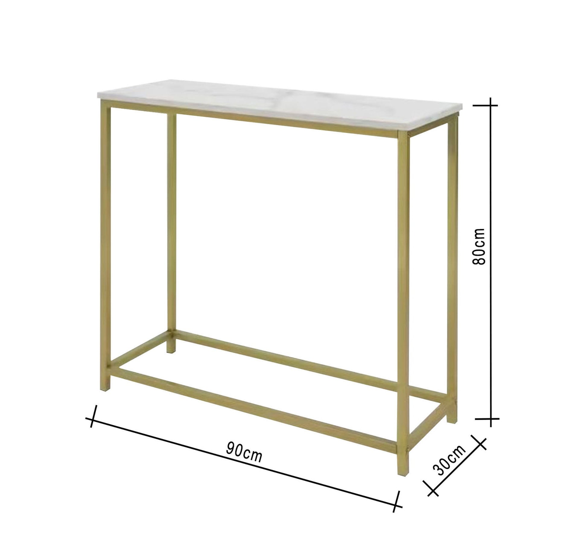 Modern golden console - Vitrine Furniture - Furniture