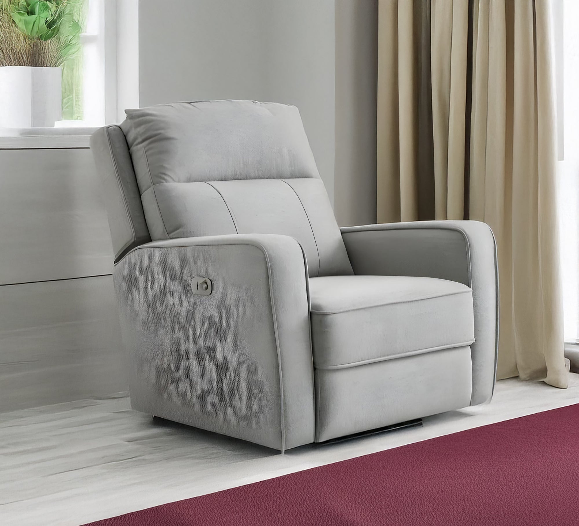 Modern Grey Lazy Boy Chair - Vitrine Furniture - Furniture