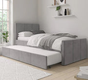 Modern Grey Twin Bed - Vitrine Furniture - Furniture