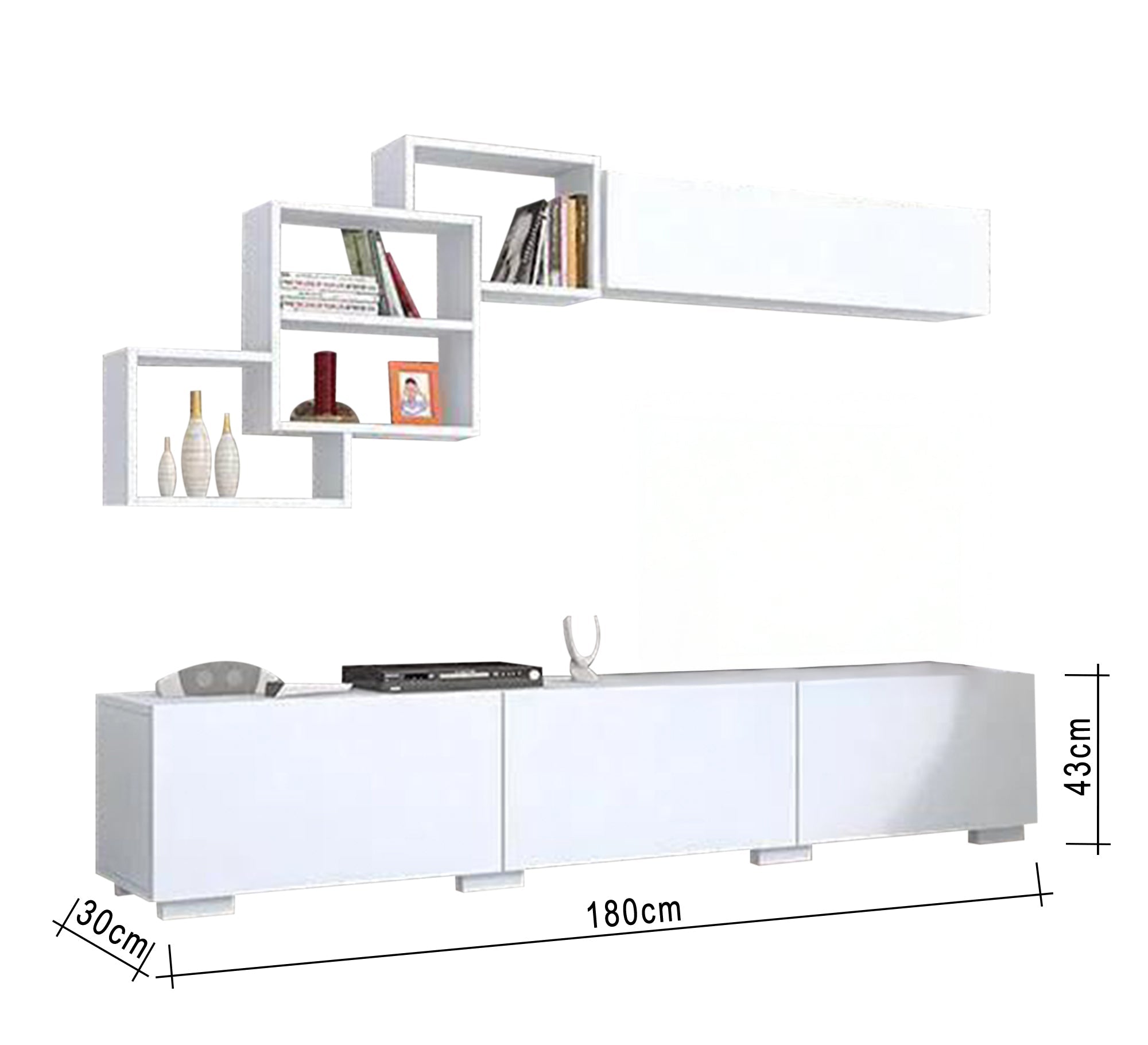 Modern Home TV Console: Stylish, Spacious, Elegant Storage - Vitrine Furniture - Furniture