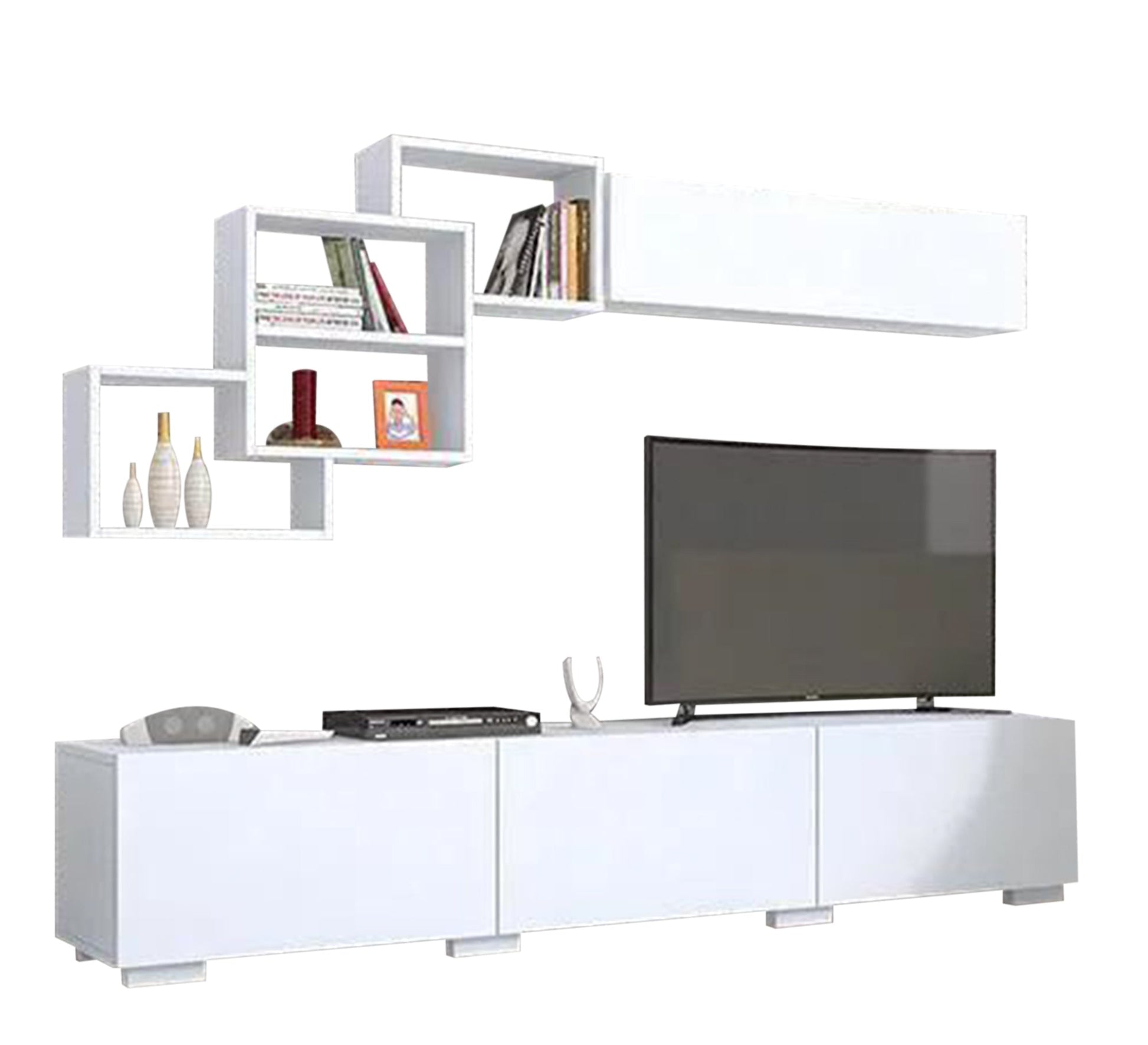Modern Home TV Console: Stylish, Spacious, Elegant Storage - Vitrine Furniture - Furniture